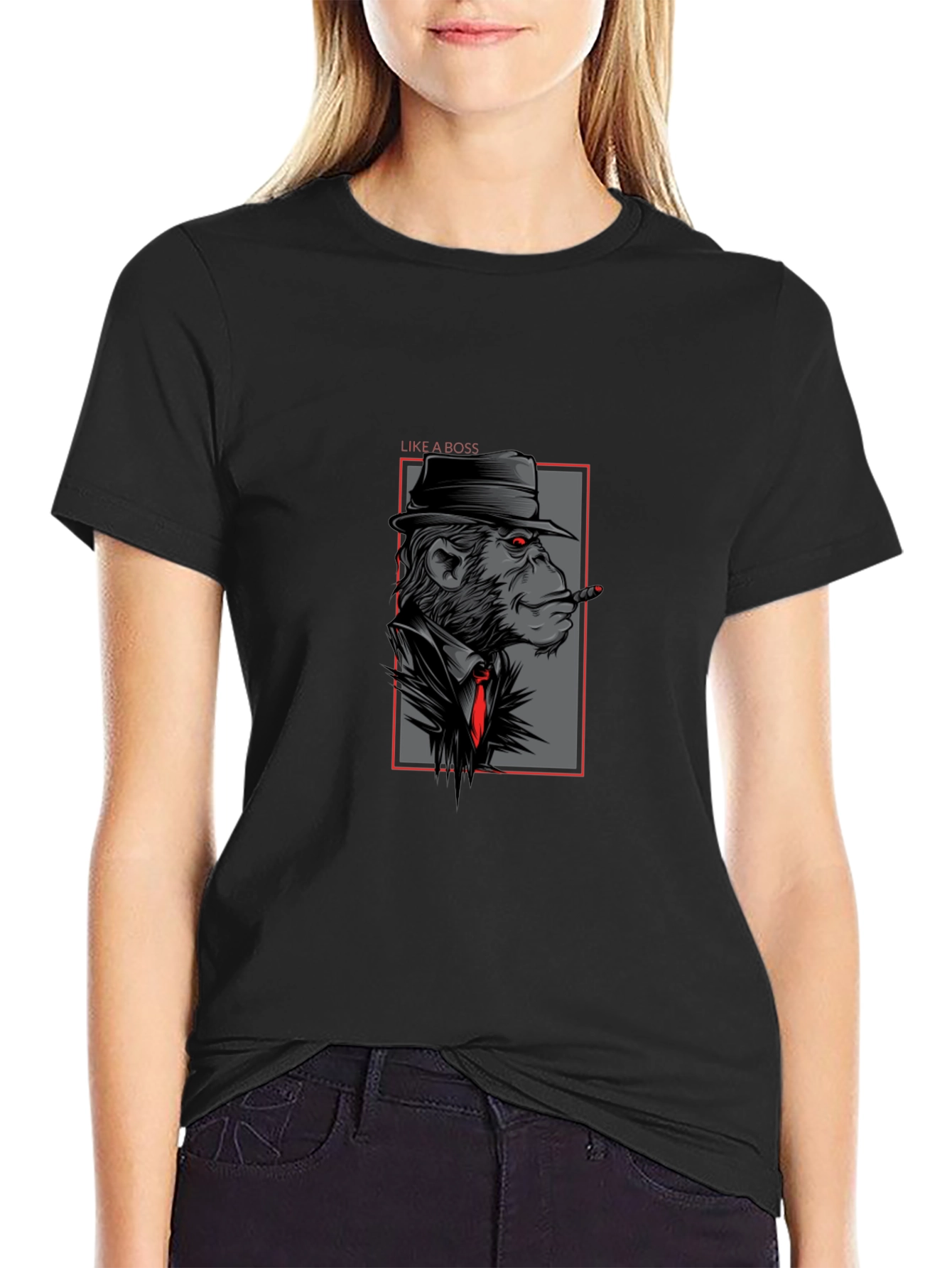 Monkey Mafia Boss Graphic T-Shirt