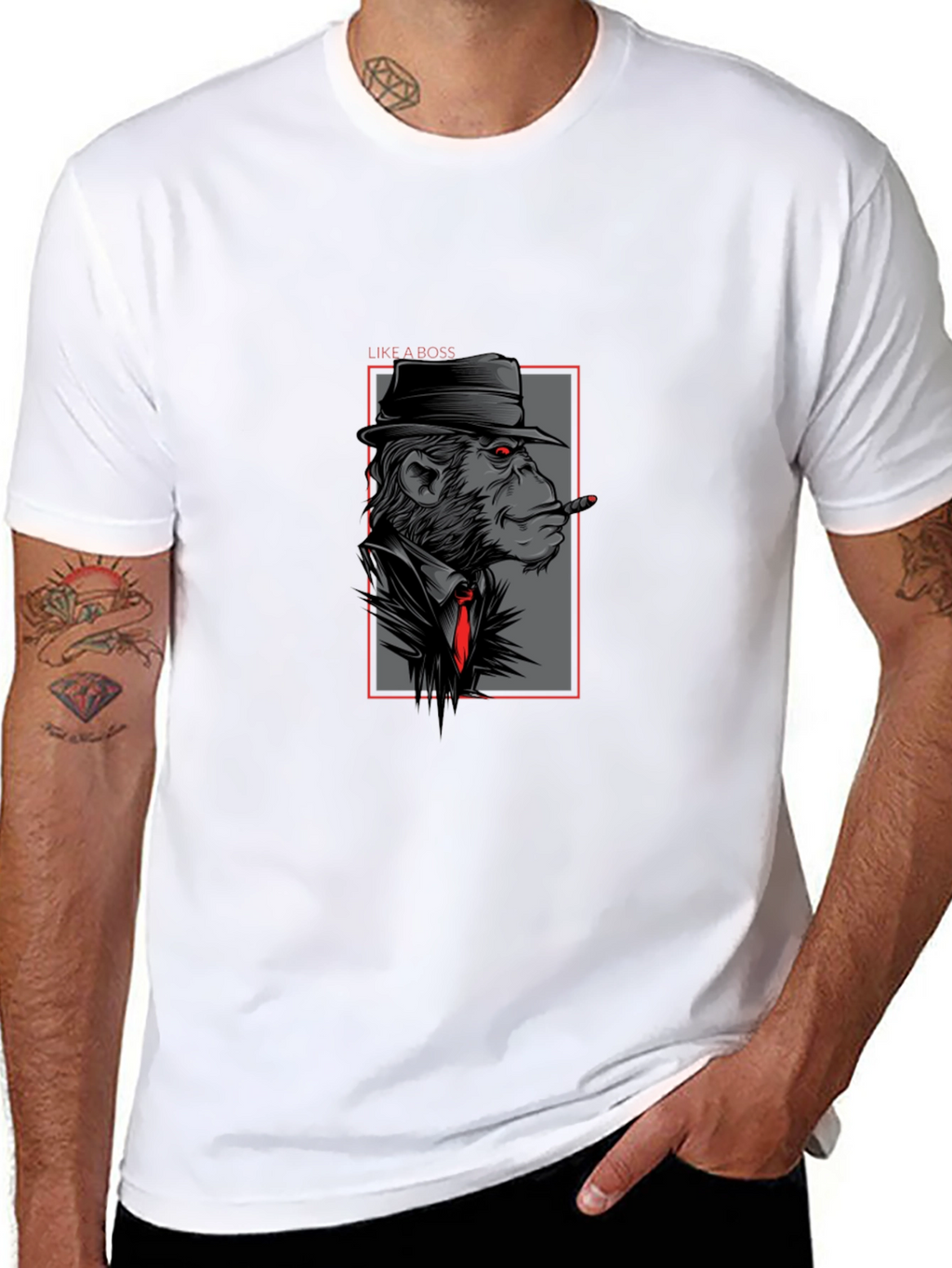 Monkey Mafia Boss Graphic T-Shirt