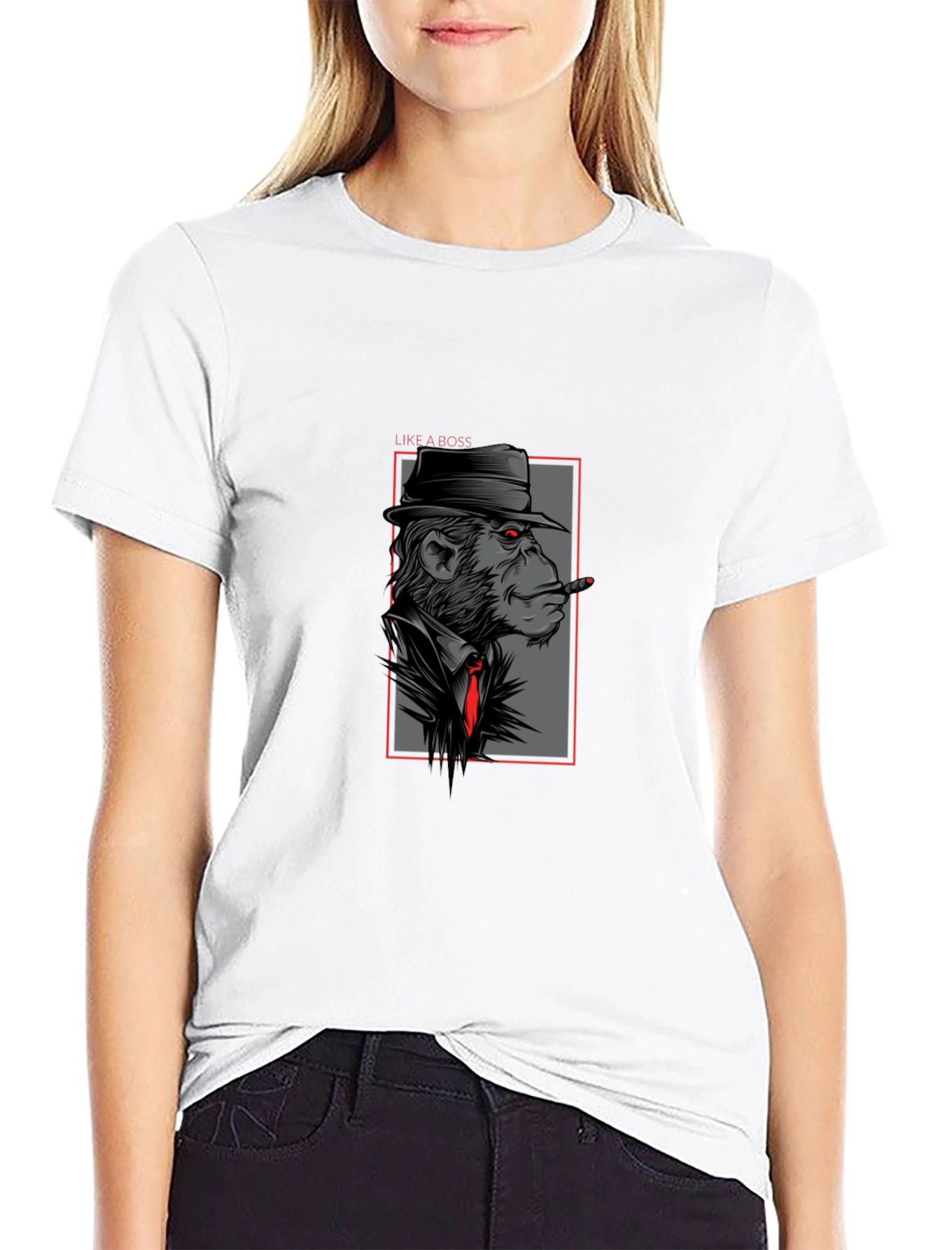 Monkey Mafia Boss Graphic T-Shirt