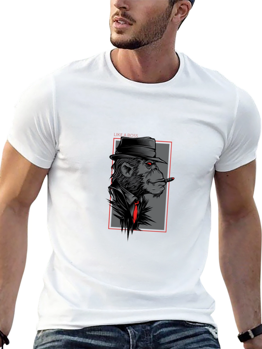 Monkey Mafia Boss Graphic T-Shirt