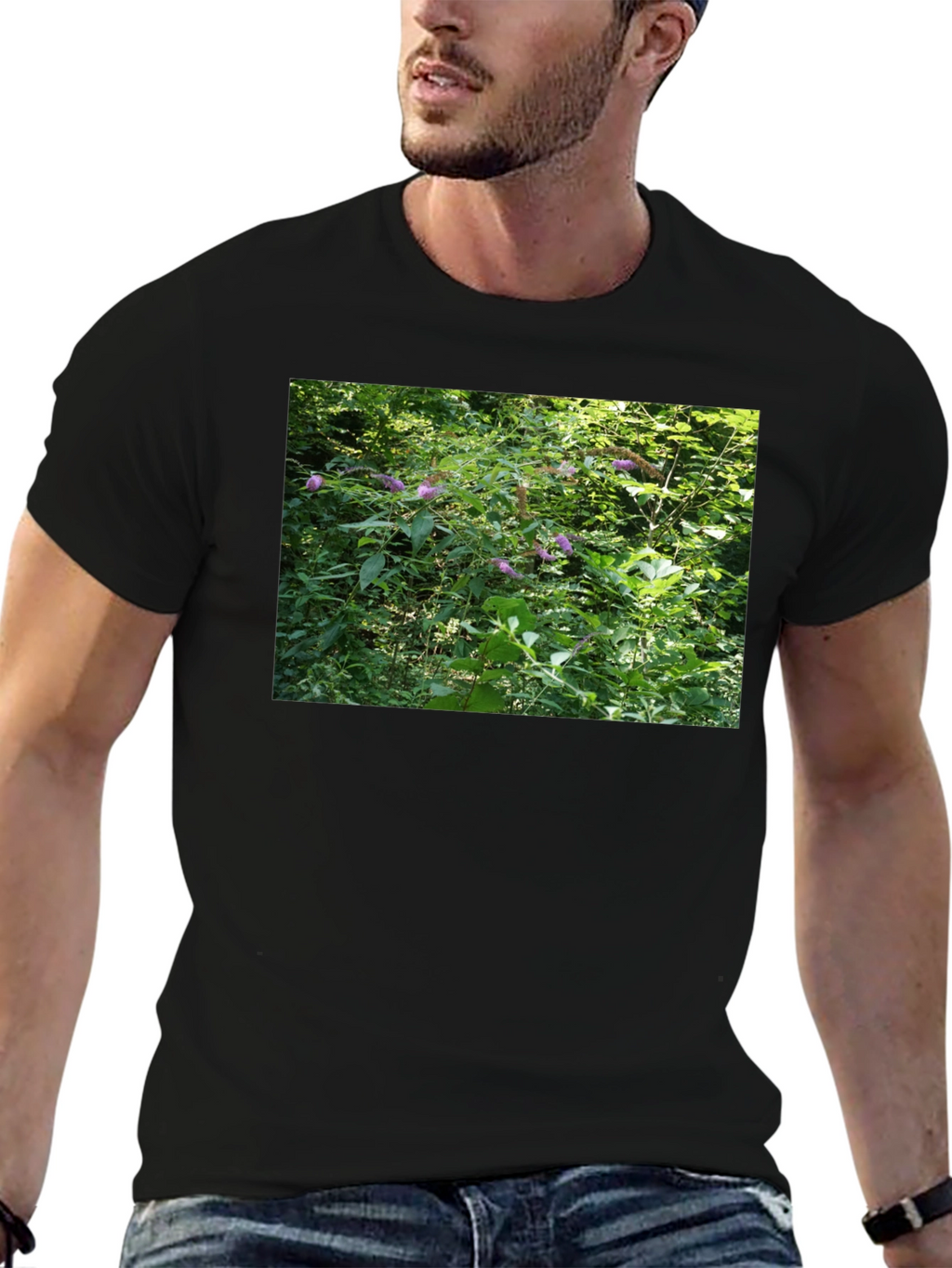 Nature Scene T-Shirt - Black