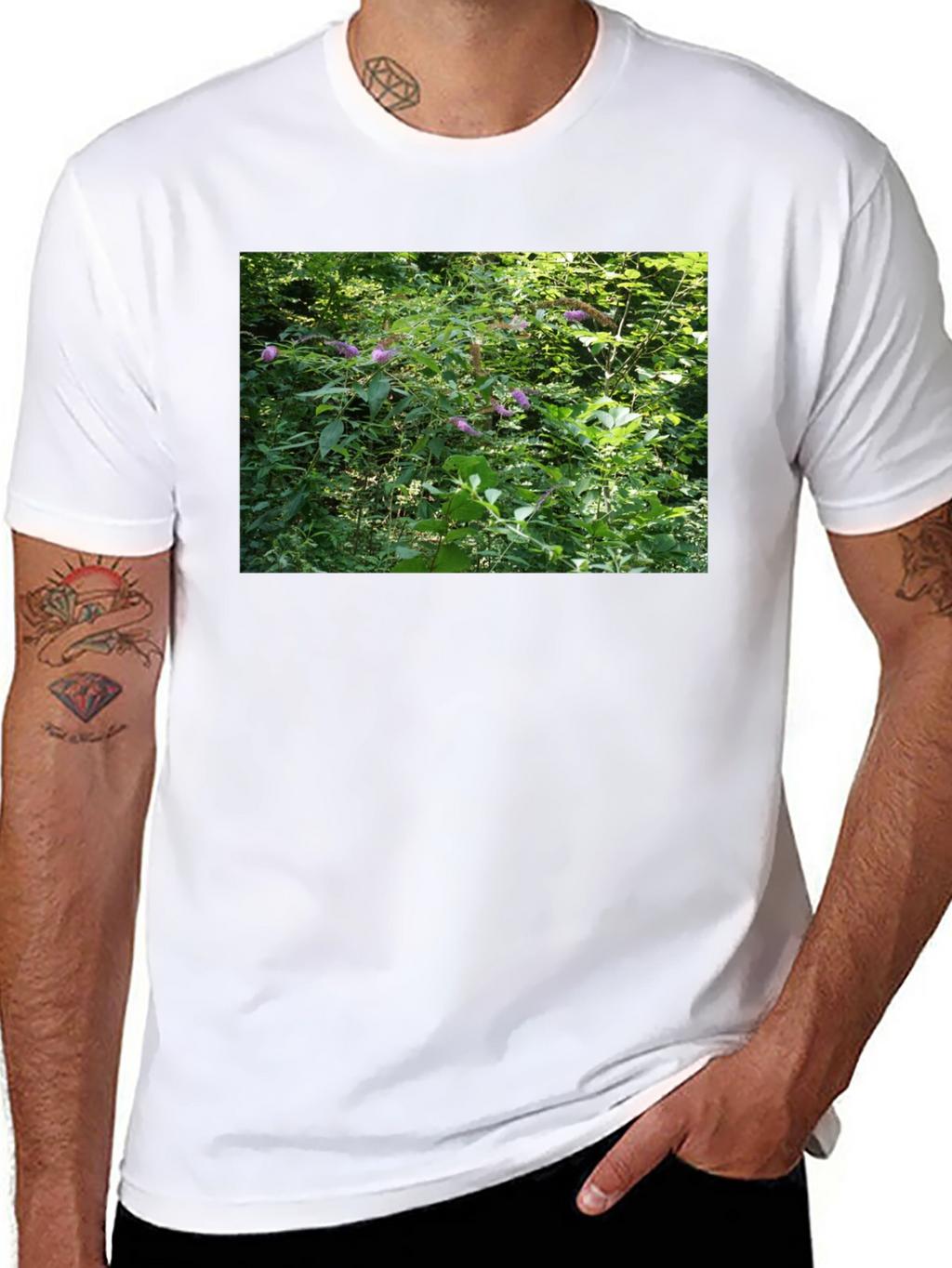 Nature Scene T-Shirt - Black