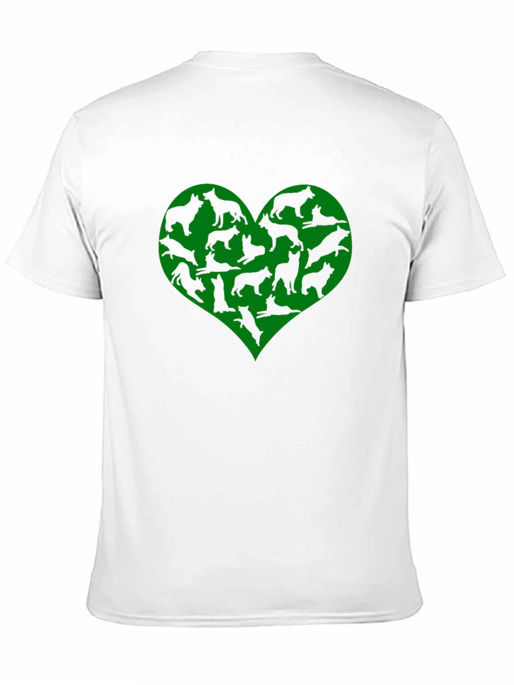Dog Lover Heart T-Shirt - Black