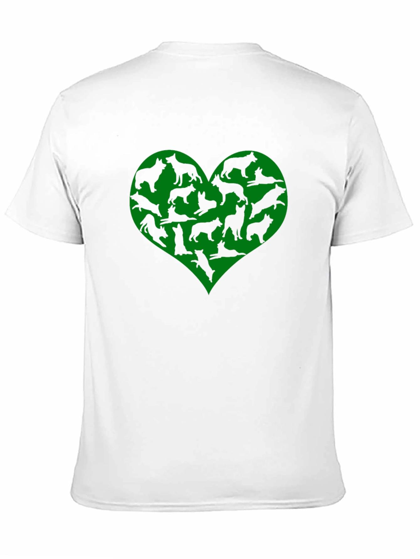 Dog Lover Heart T-Shirt - Black