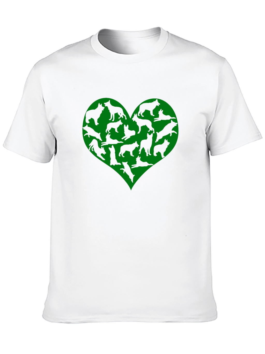 Dog Lover Heart T-Shirt - Black