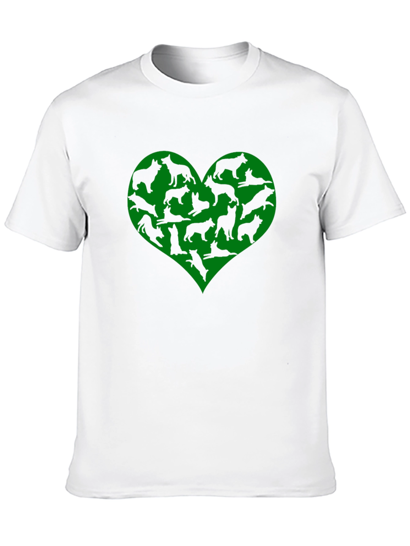Dog Lover Heart T-Shirt - Black