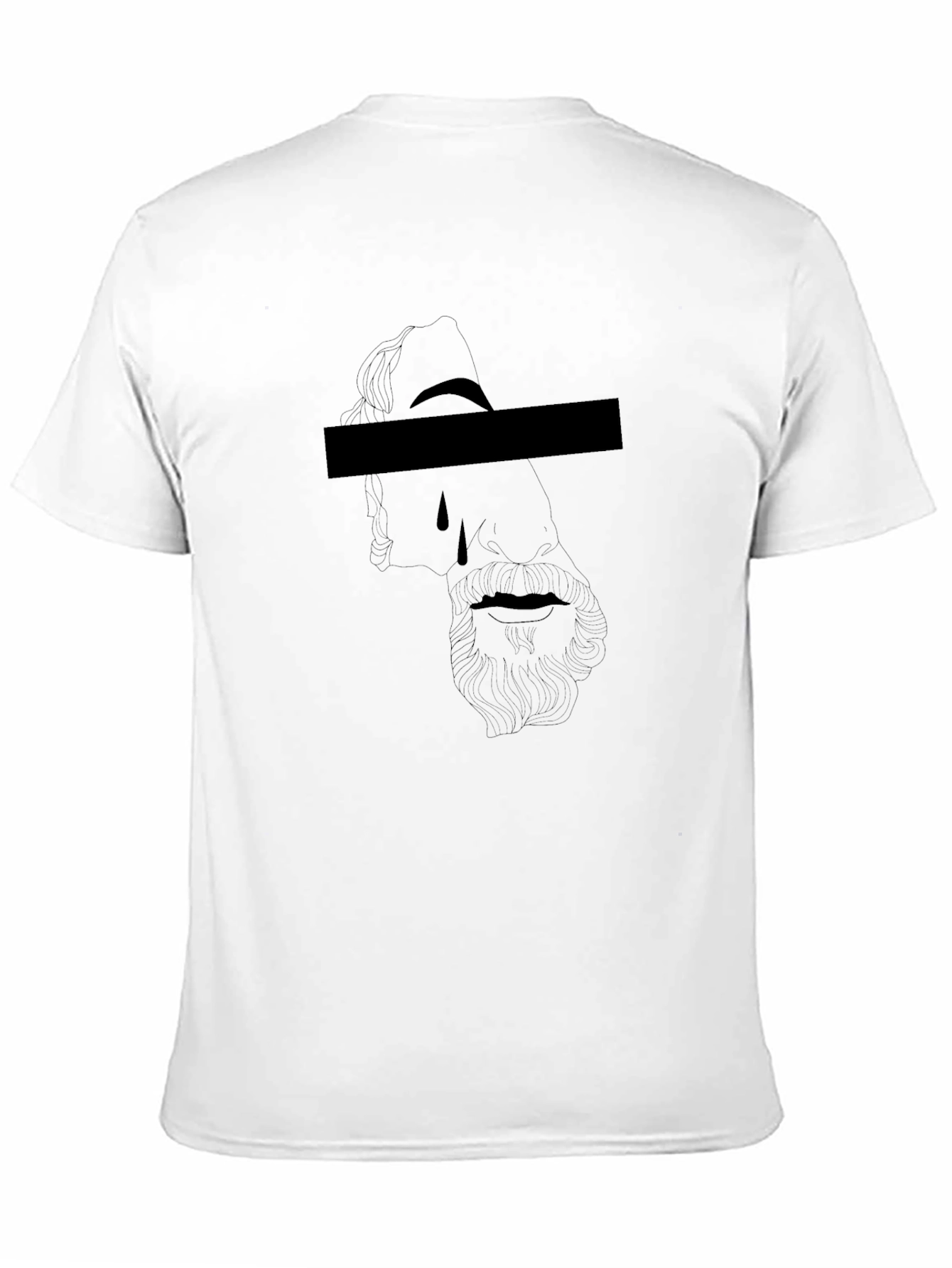 Mens Graphic Tee - Crying Statue Design