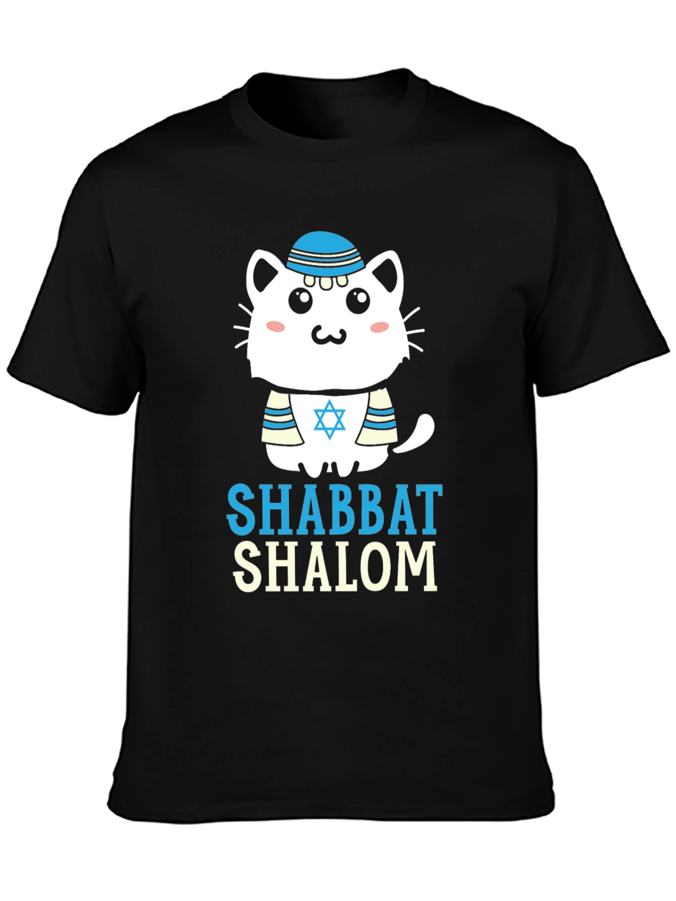 Shabbat Shalom Cat T-Shirt