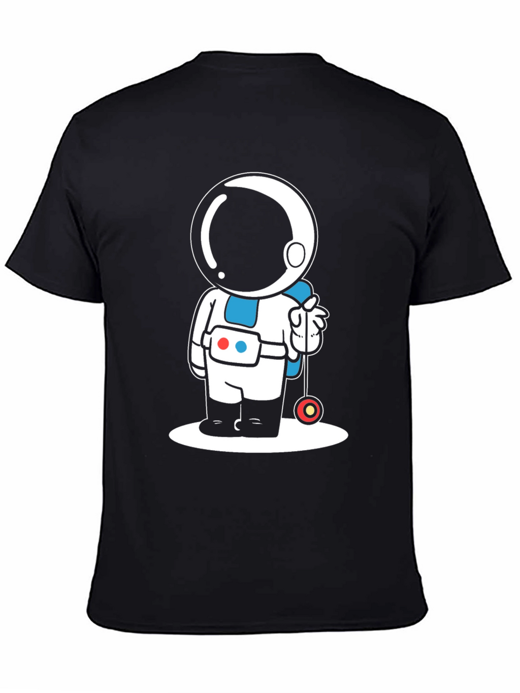 Astronaut Yo-Yo Graphic Tee - Black