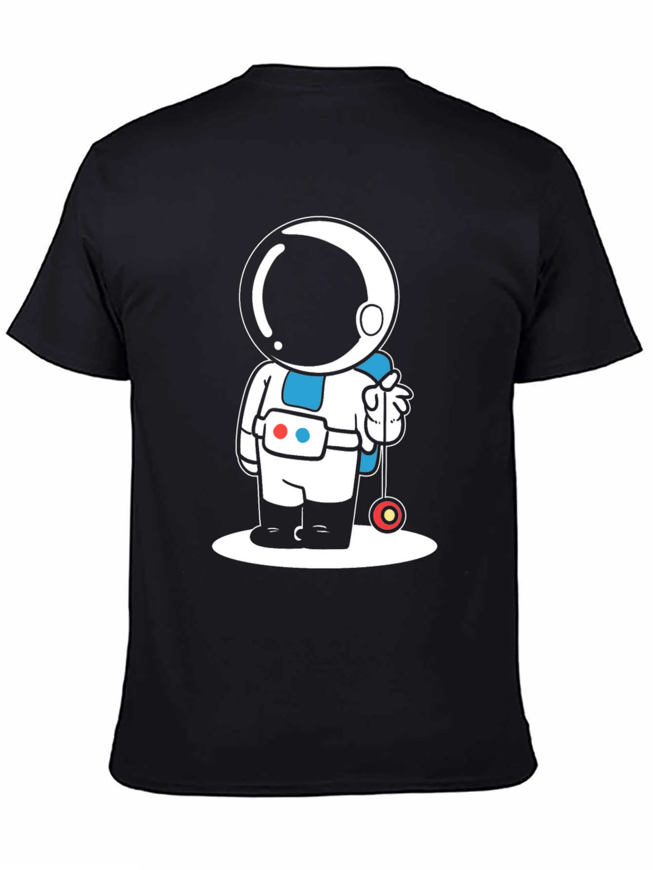Astronaut Yo-Yo Graphic Tee - Black