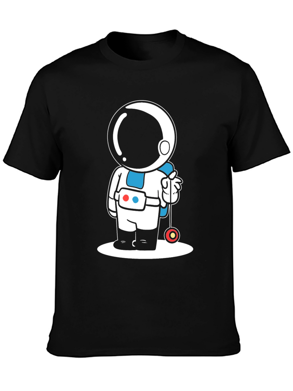 Astronaut Yo-Yo Graphic Tee - Black