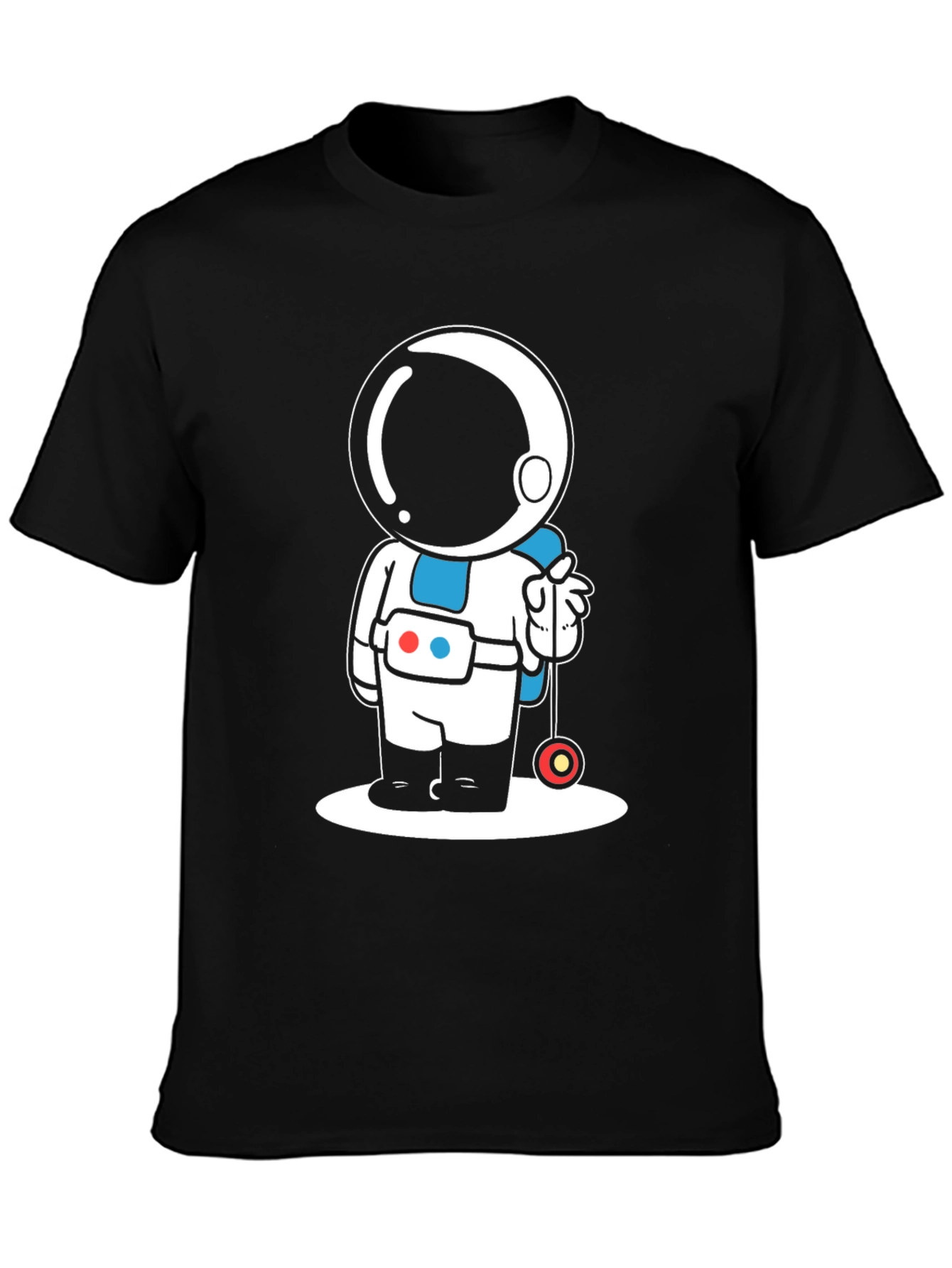 Astronaut Yo-Yo Graphic Tee - Black