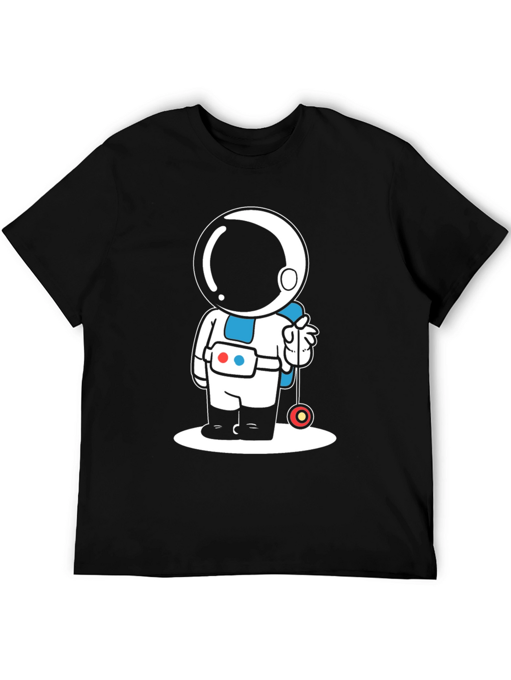 Astronaut Yo-Yo Graphic Tee - Black