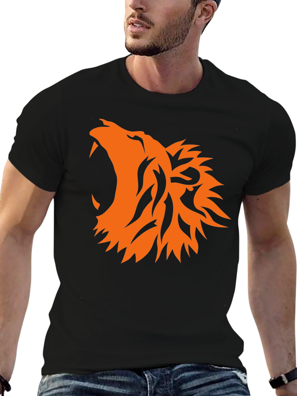 Roaring Lion Graphic T-Shirt - Black