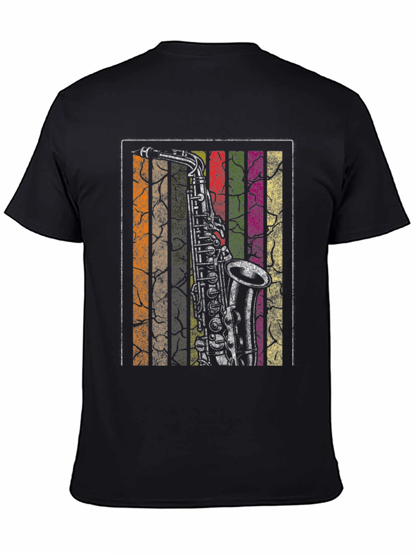 Vintage Saxophone Graphic Tee - Music Lover Shirt