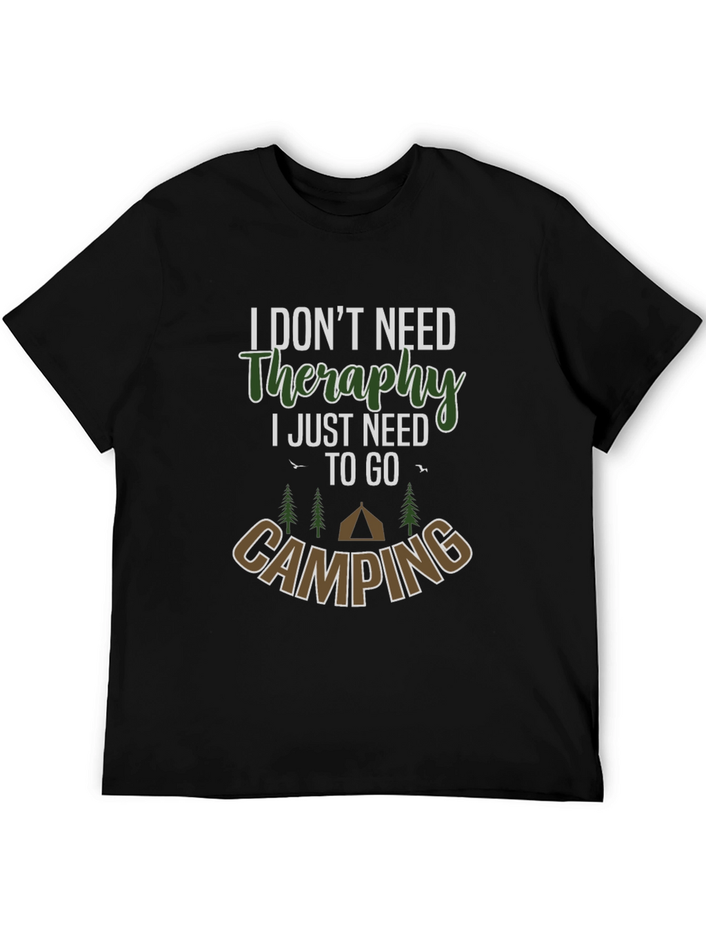 Camping Therapy T-Shirt - Nature Lover Tee