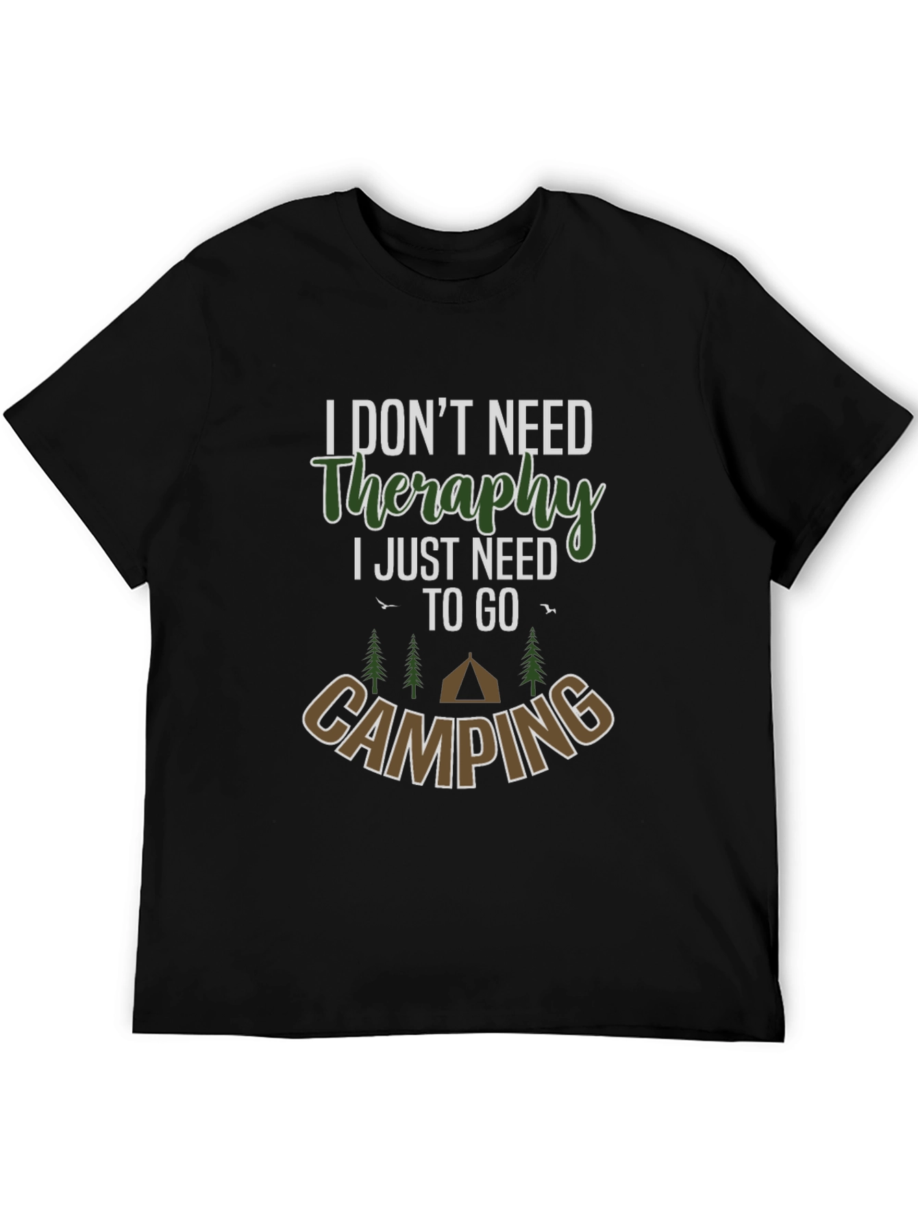 Camping Therapy T-Shirt - Nature Lover Tee