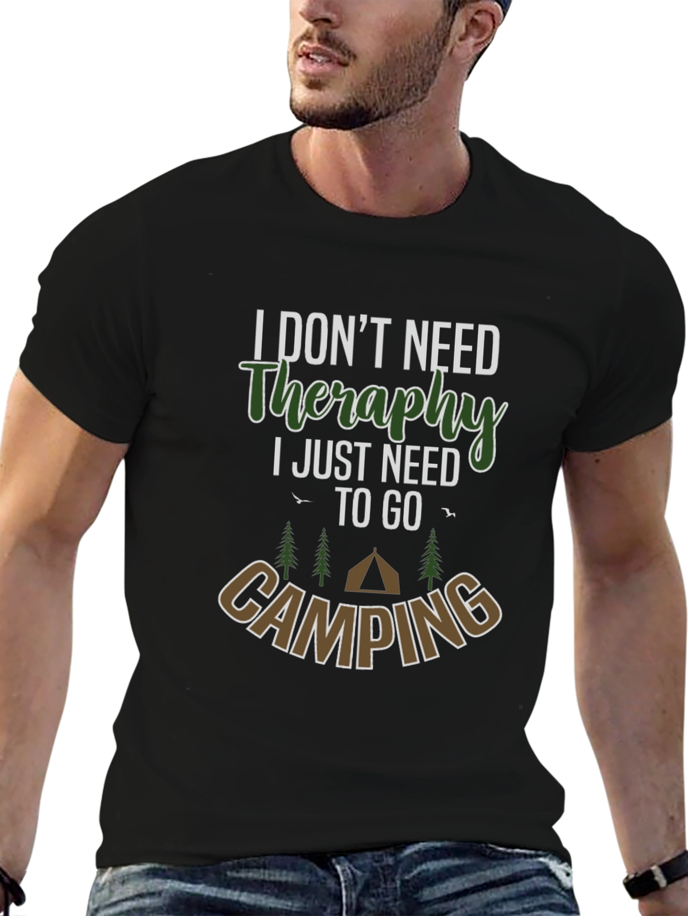 Camping Therapy T-Shirt - Nature Lover Tee