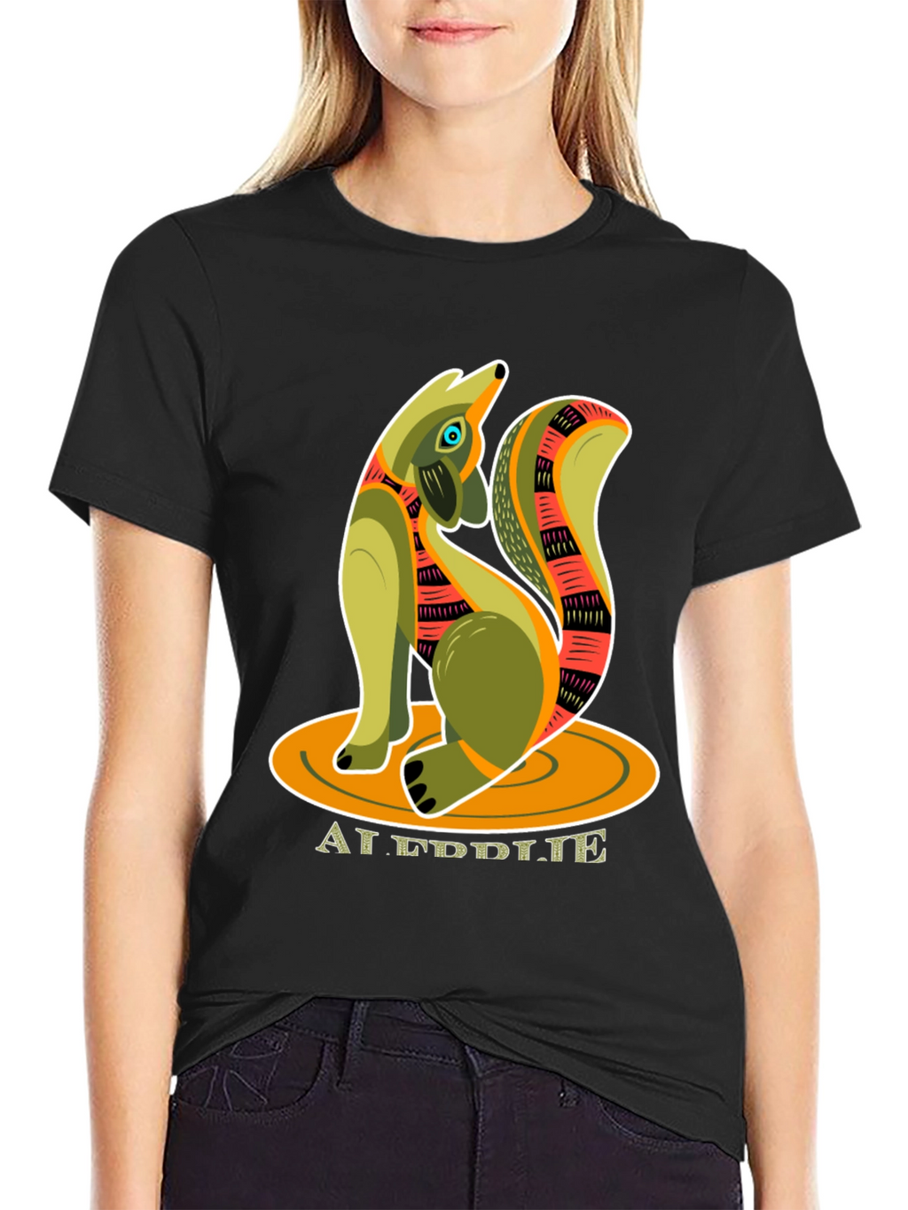 Whimsical Fox Graphic Tee - Artistic Animal Design