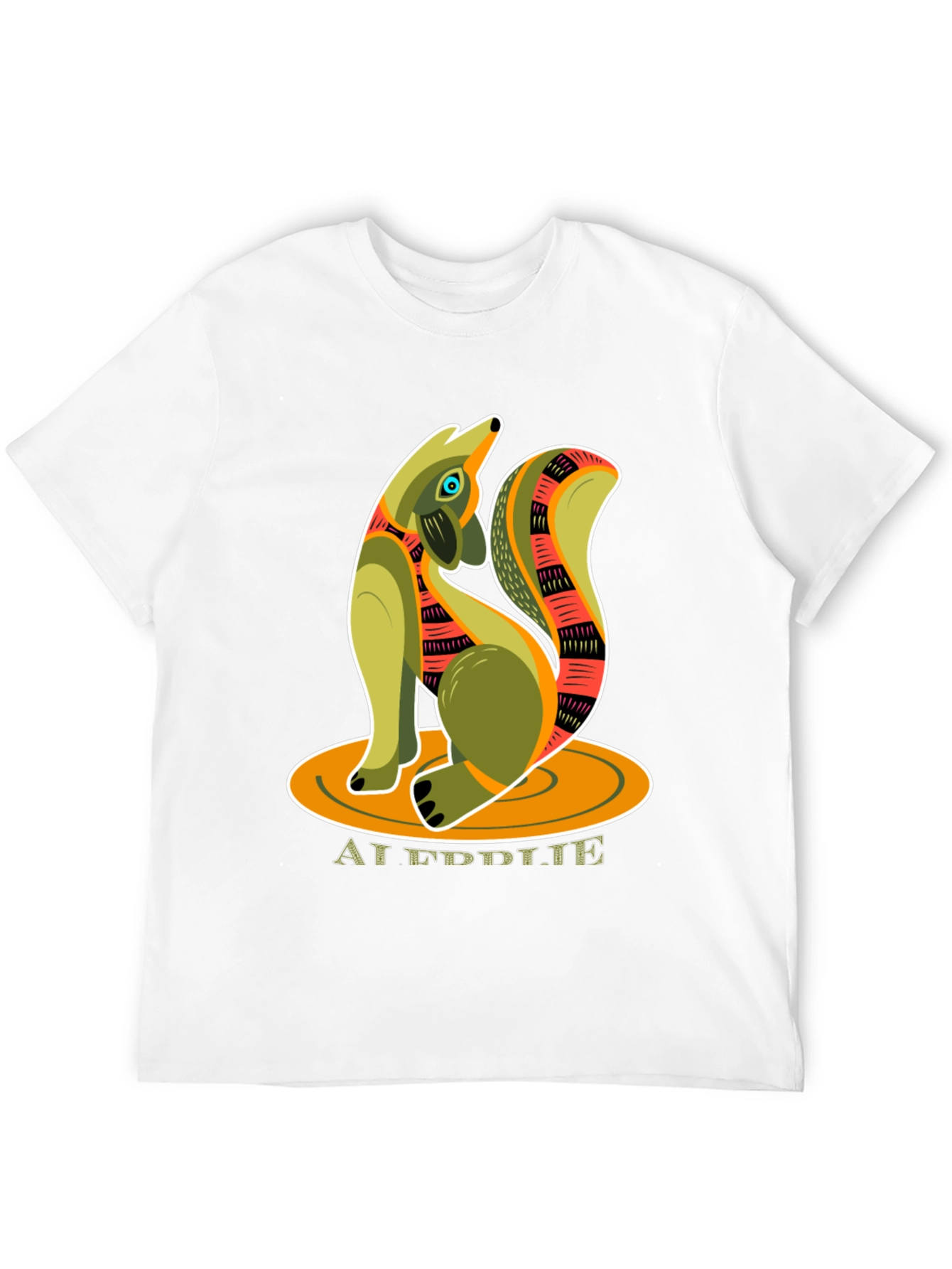 Whimsical Fox Graphic Tee - Artistic Animal Design