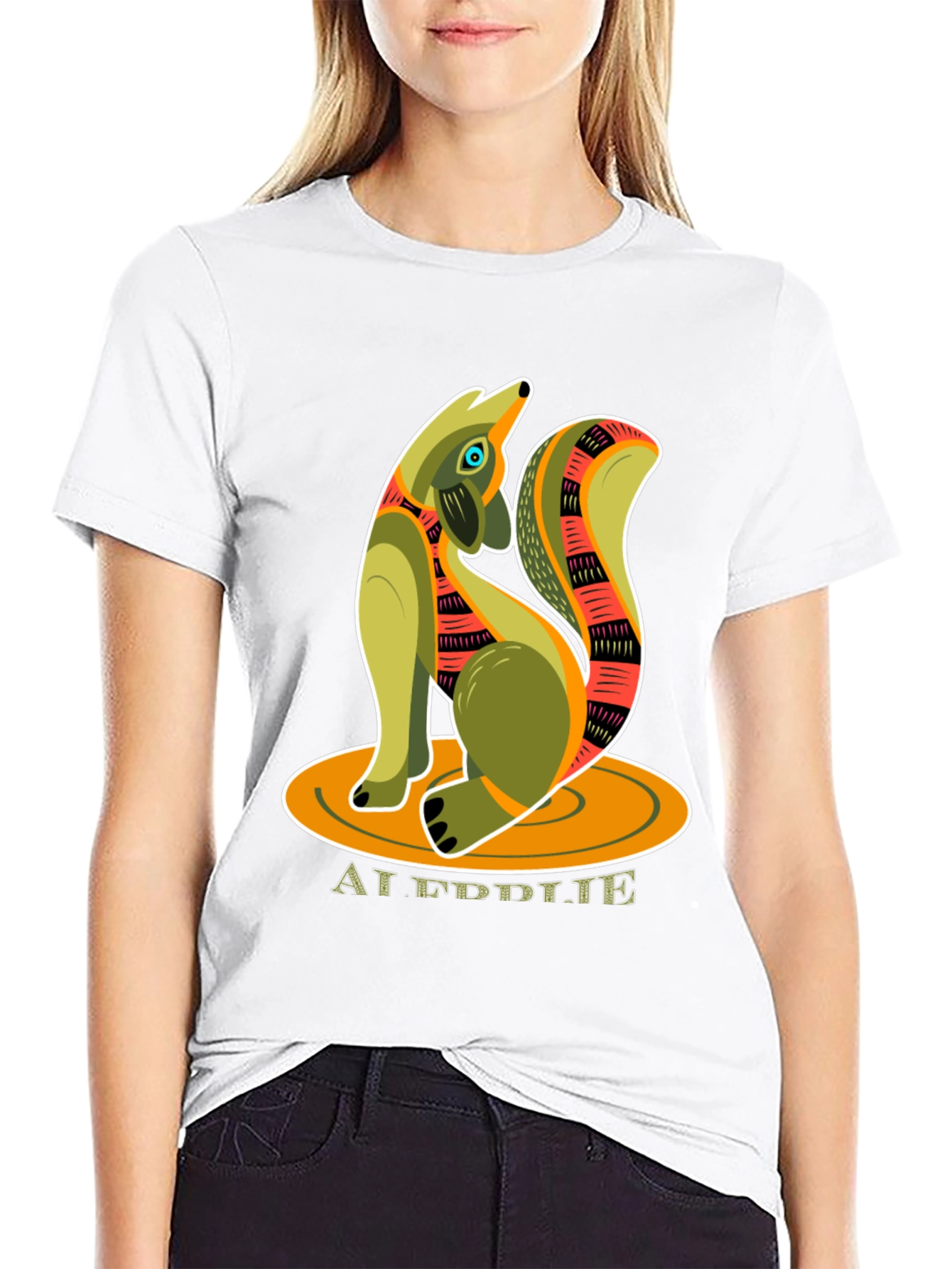Whimsical Fox Graphic Tee - Artistic Animal Design