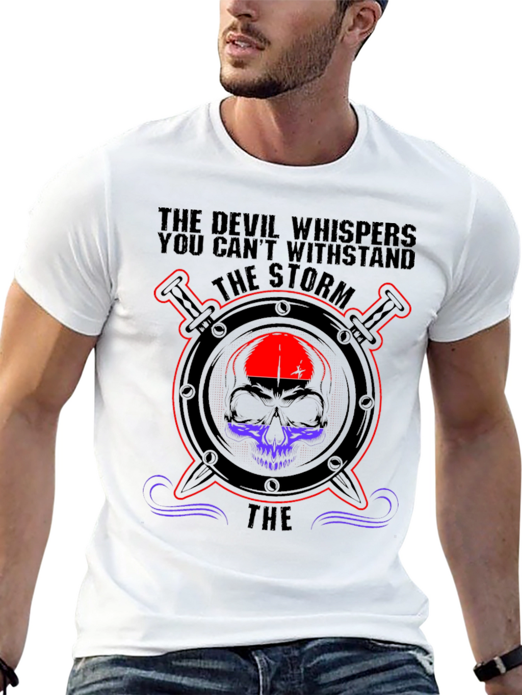 Storm Skull Graphic T-Shirt