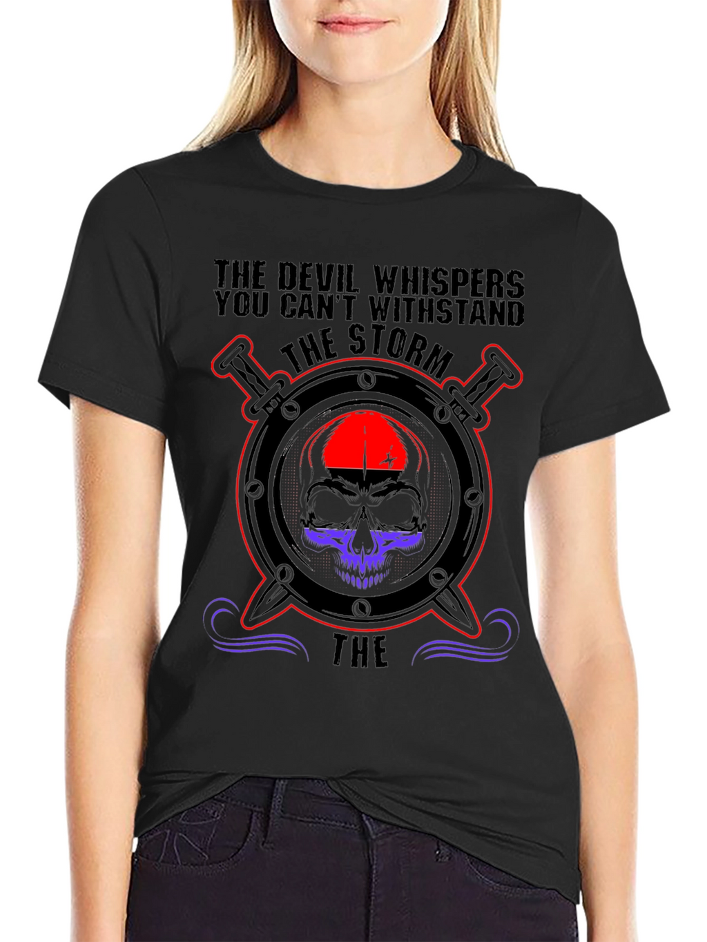Storm Skull Graphic T-Shirt