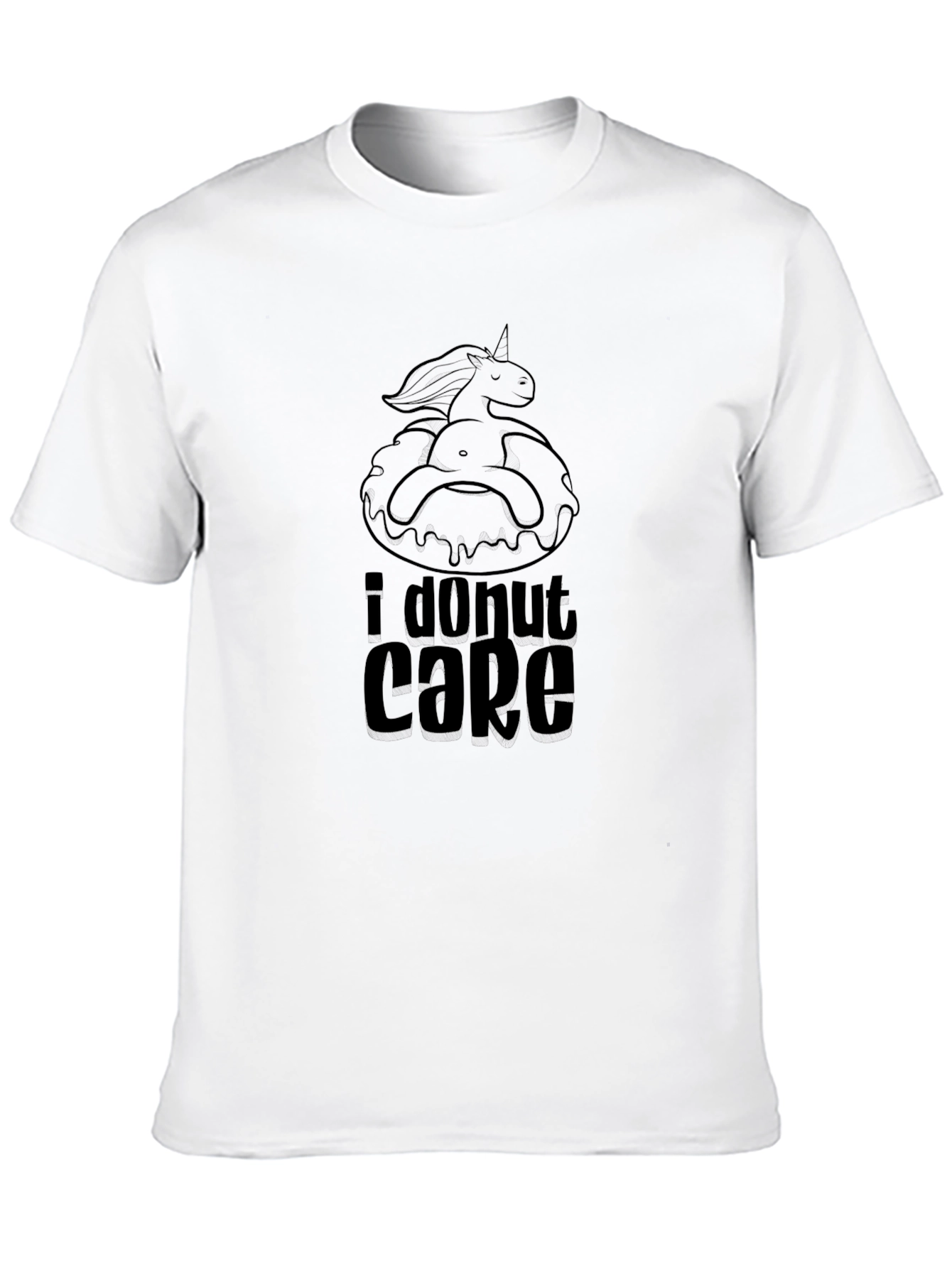Unicorn Donut Cake Graphic T-Shirt