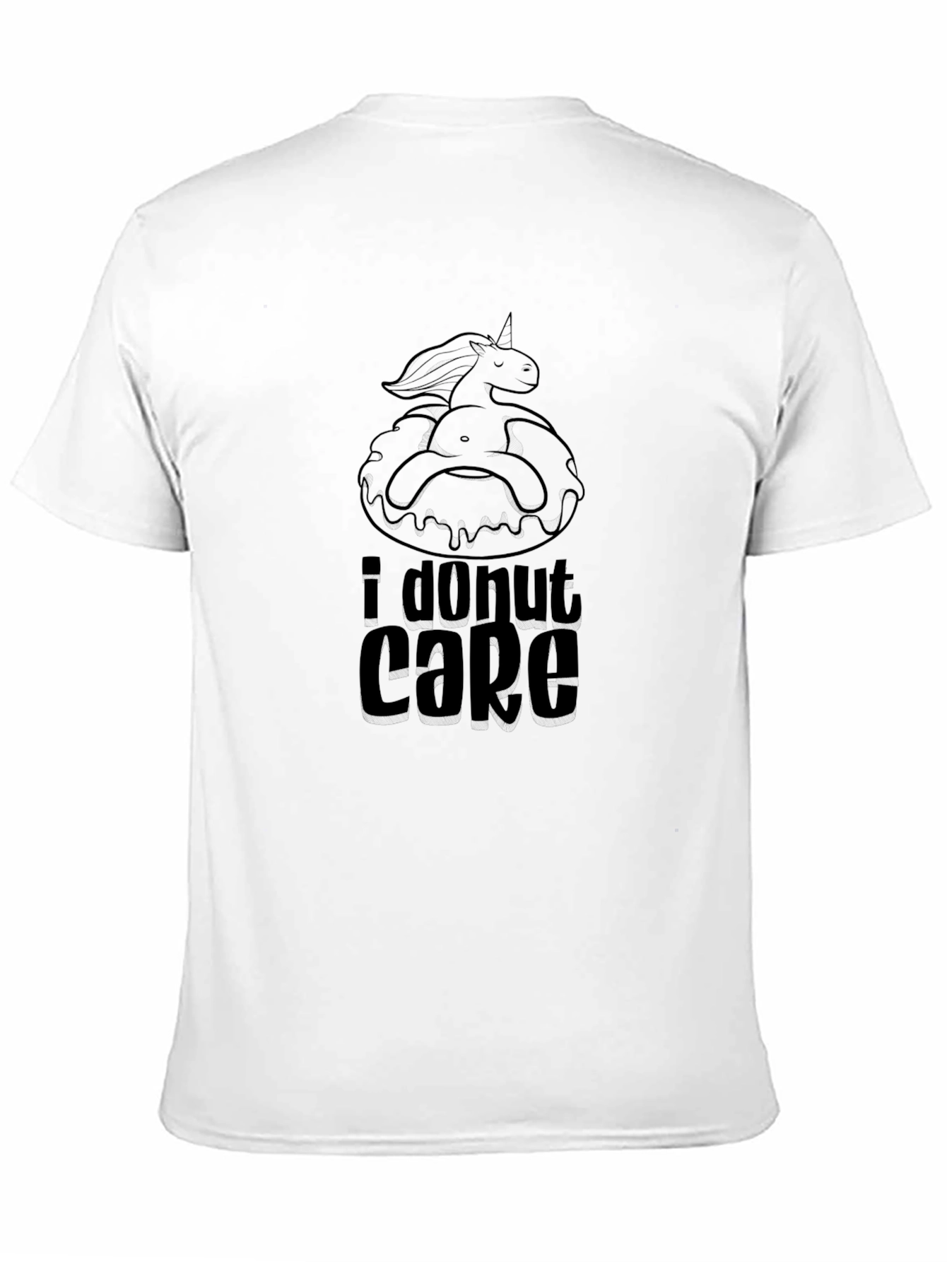 Unicorn Donut Cake Graphic T-Shirt