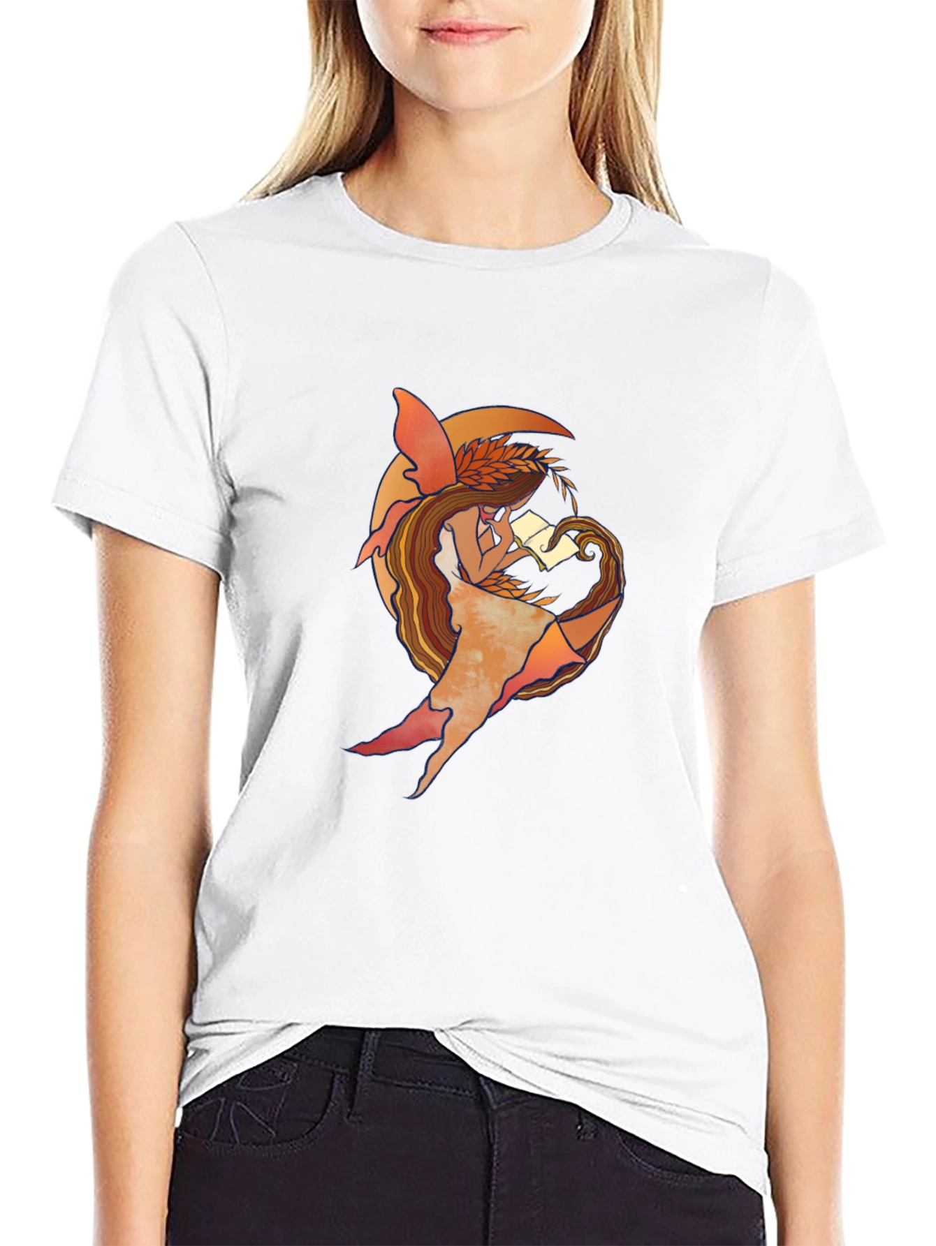 Fairy Reading T-Shirt - Unique Graphic Tee