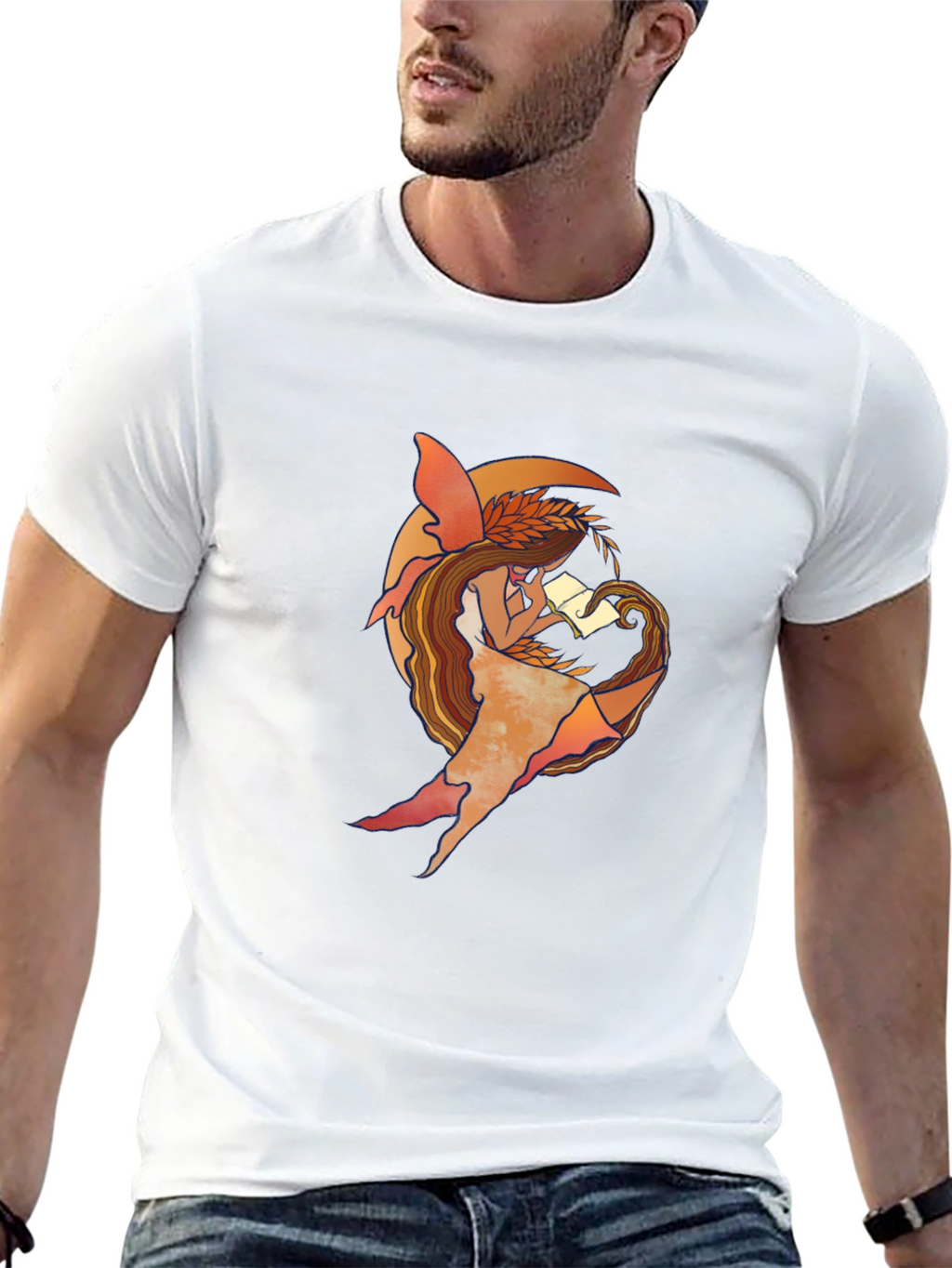 Fairy Reading T-Shirt - Unique Graphic Tee