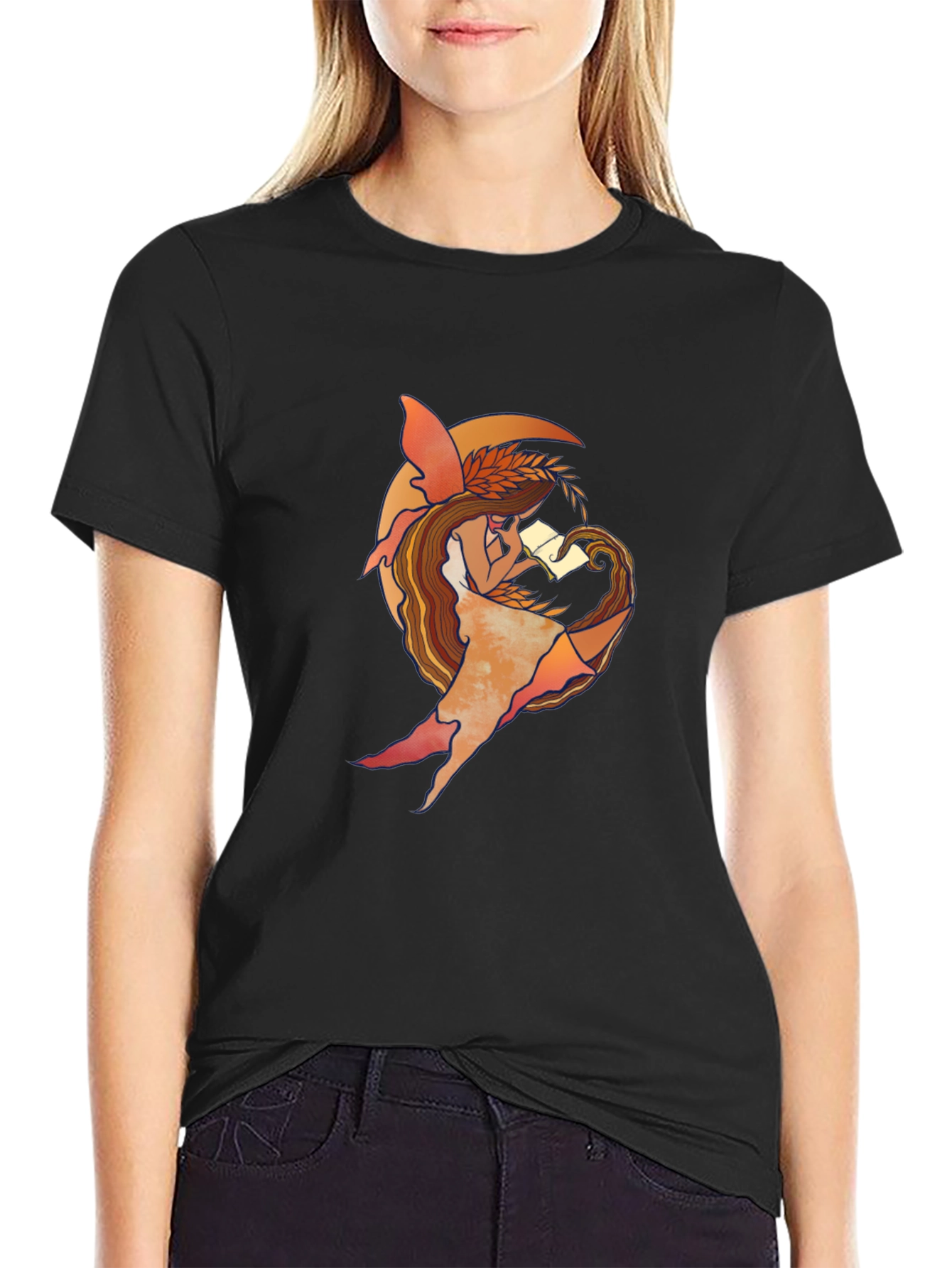 Fairy Reading T-Shirt - Unique Graphic Tee