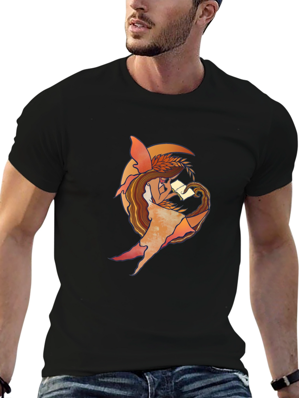 Fairy Reading T-Shirt - Unique Graphic Tee