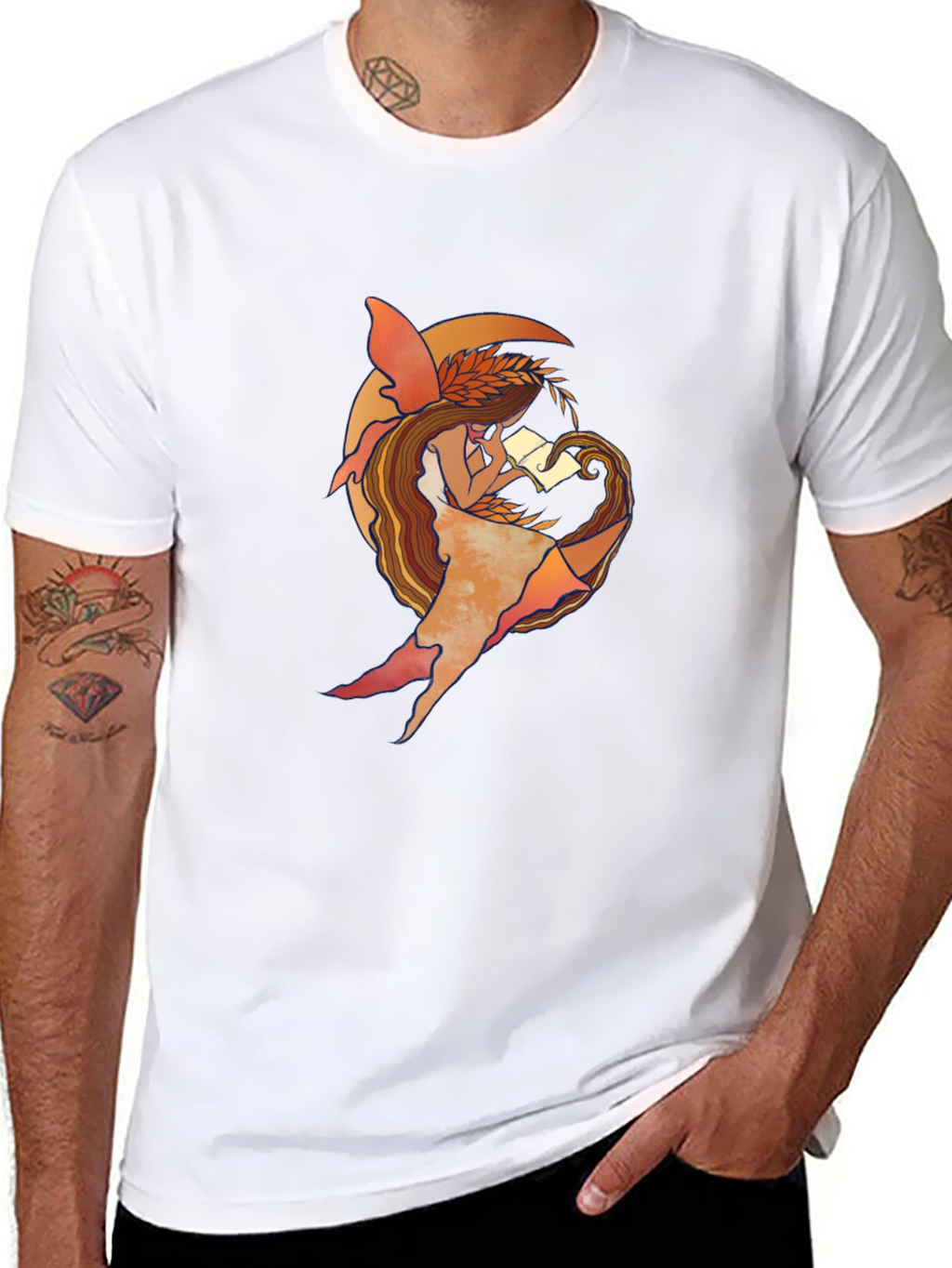 Fairy Reading T-Shirt - Unique Graphic Tee