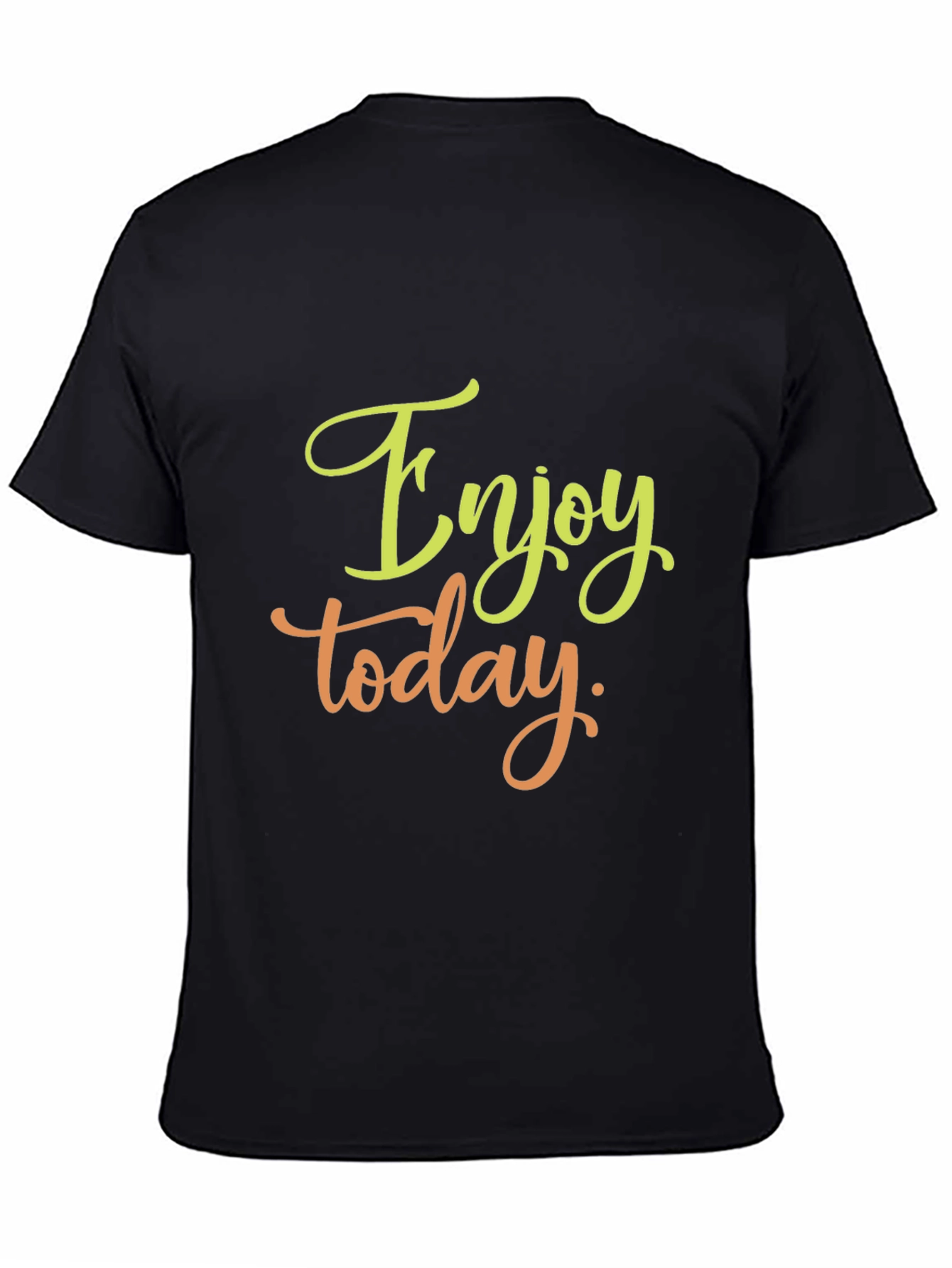 Enjoy Today Black Graphic Tee
