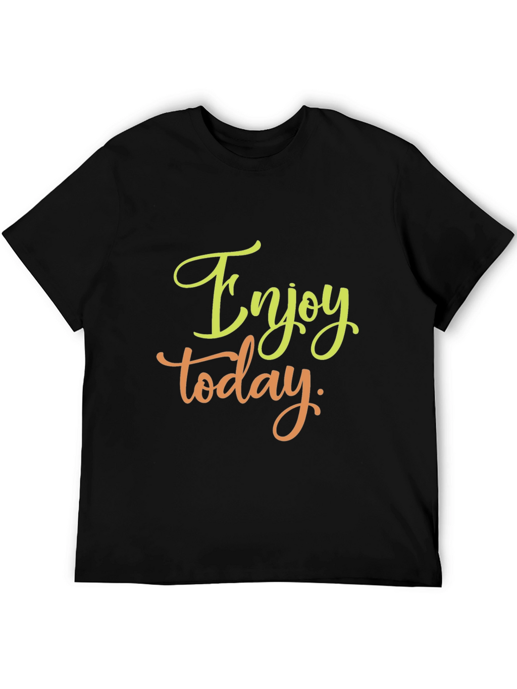 Enjoy Today Black Graphic Tee