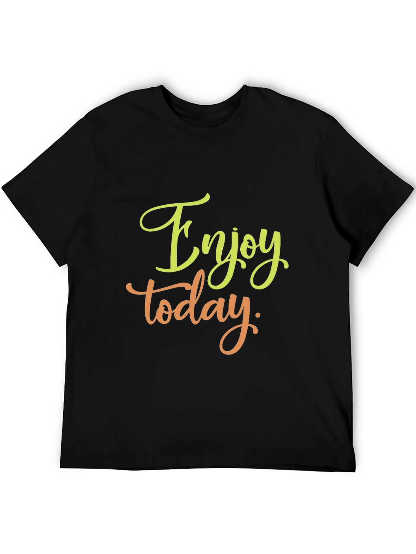 Enjoy Today Black Graphic Tee