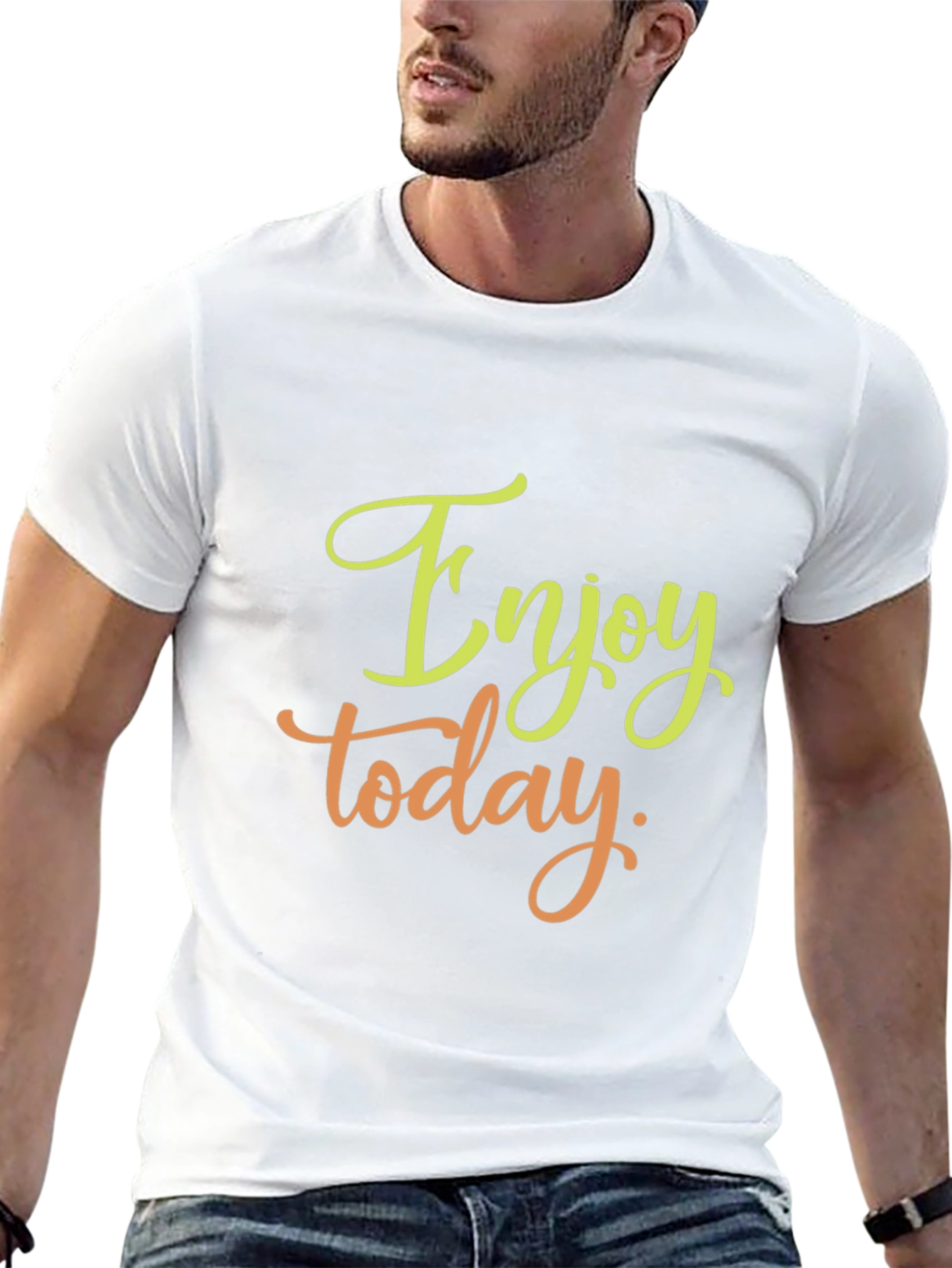 Enjoy Today Black Graphic Tee