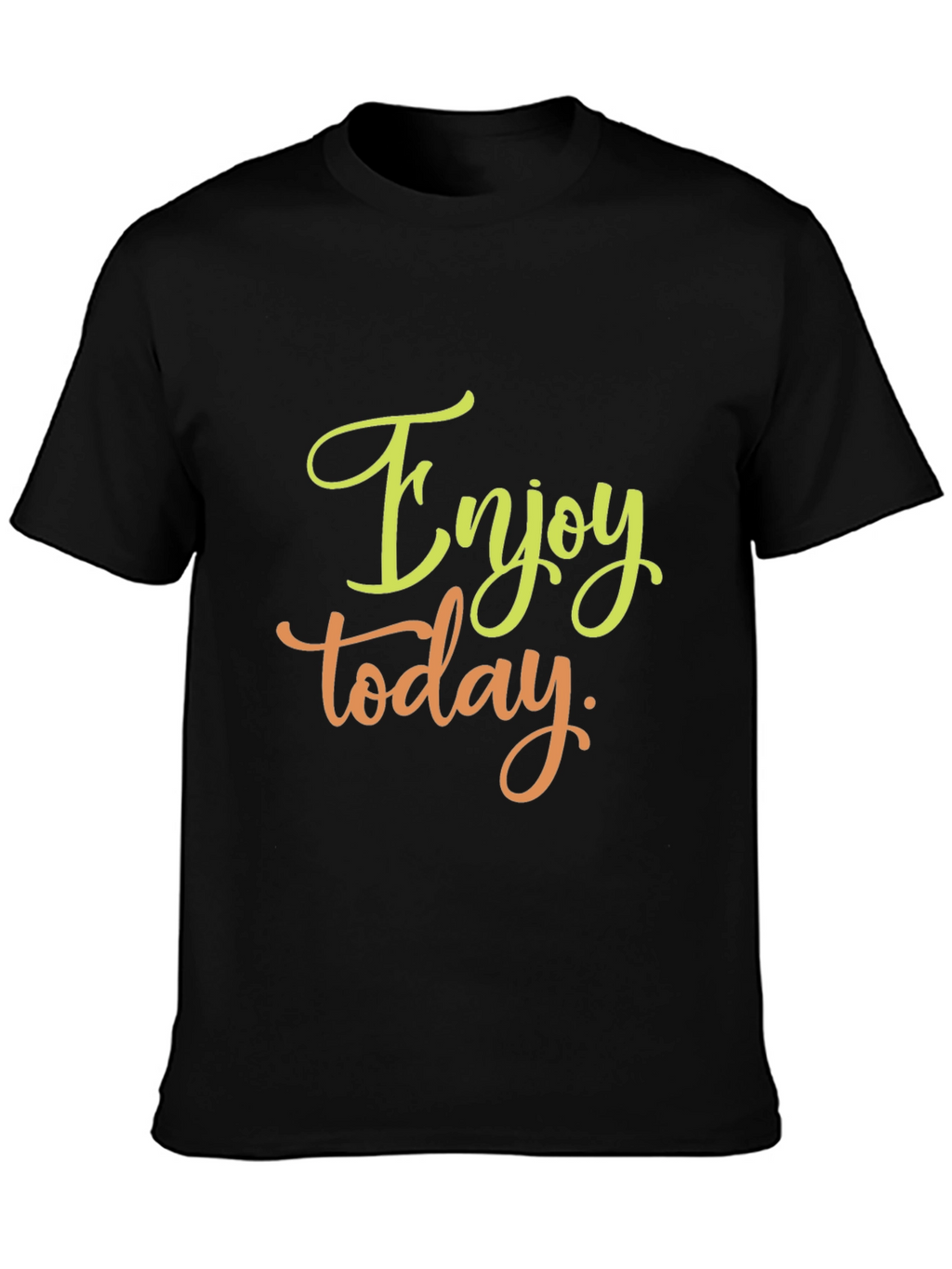 Enjoy Today Black Graphic Tee