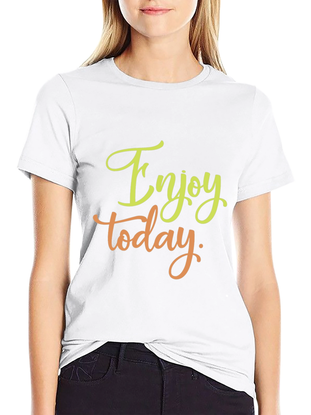 Enjoy Today Black Graphic Tee