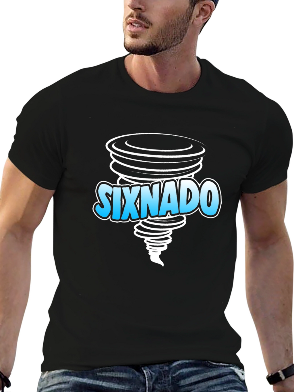 Sixnado Graphic T-Shirt - Black