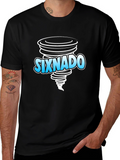 Sixnado Graphic T-Shirt - Black