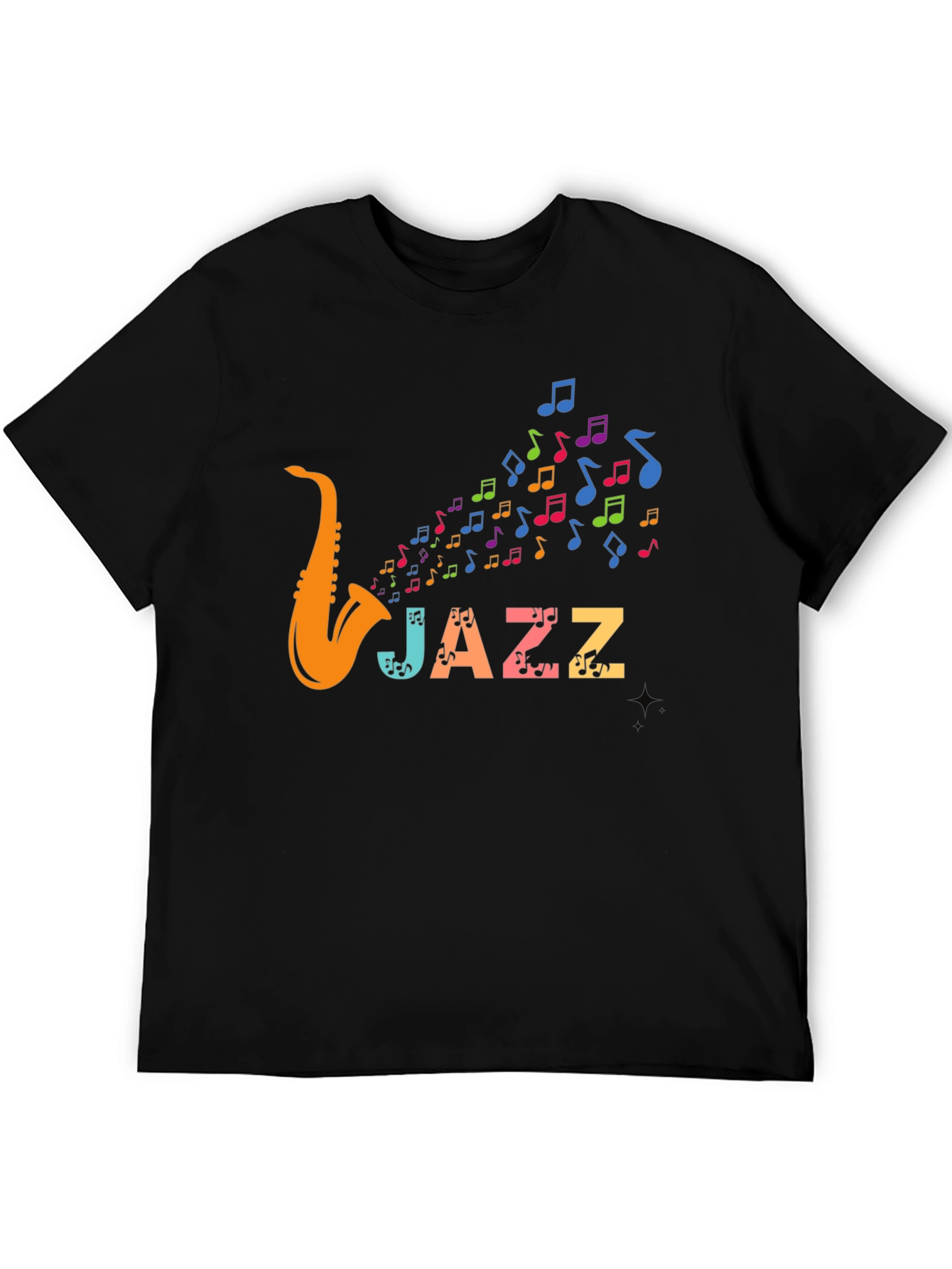 Jazz Saxophone Music T-Shirt - Colorful Design