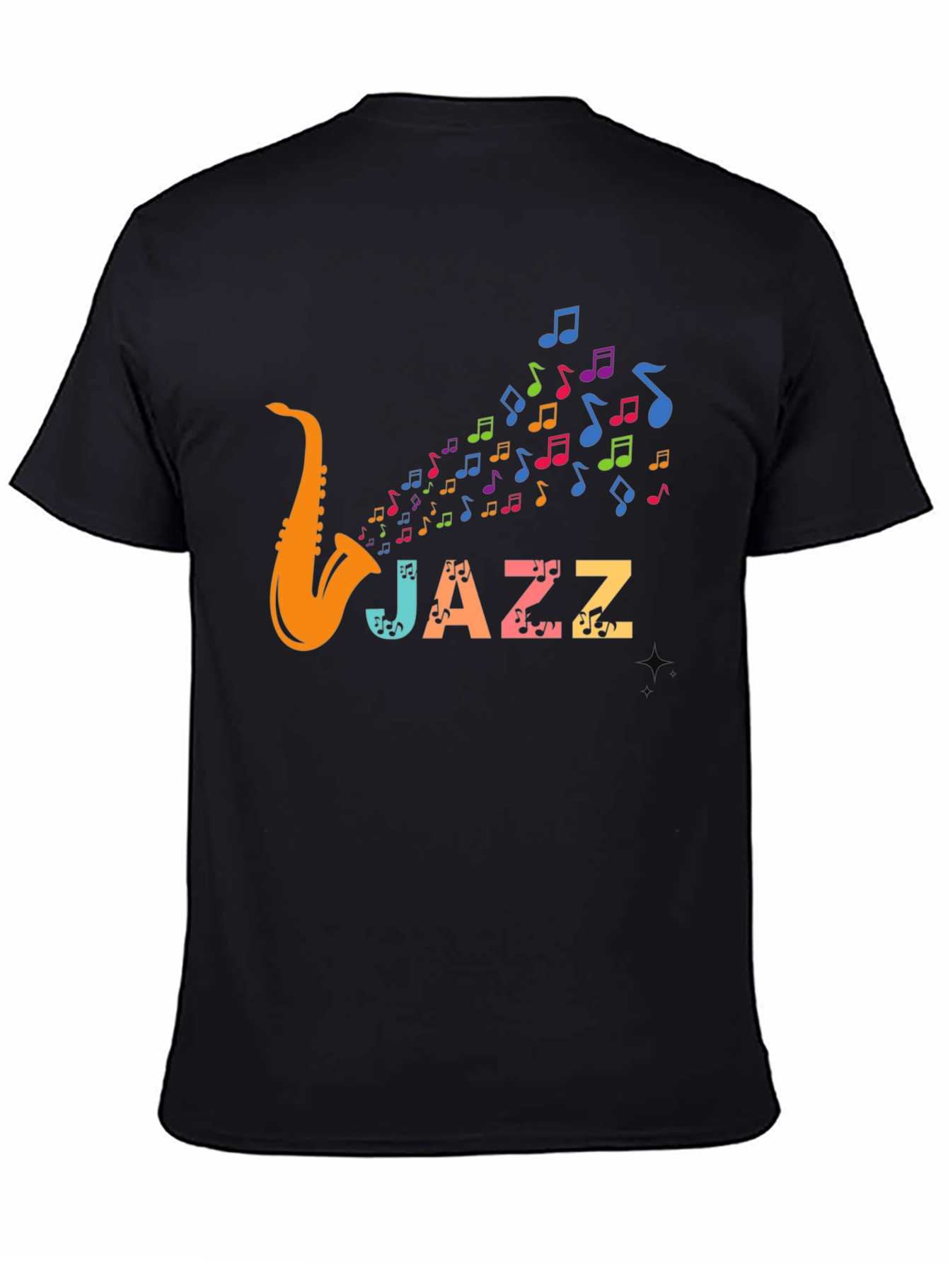 Jazz Saxophone Music T-Shirt - Colorful Design