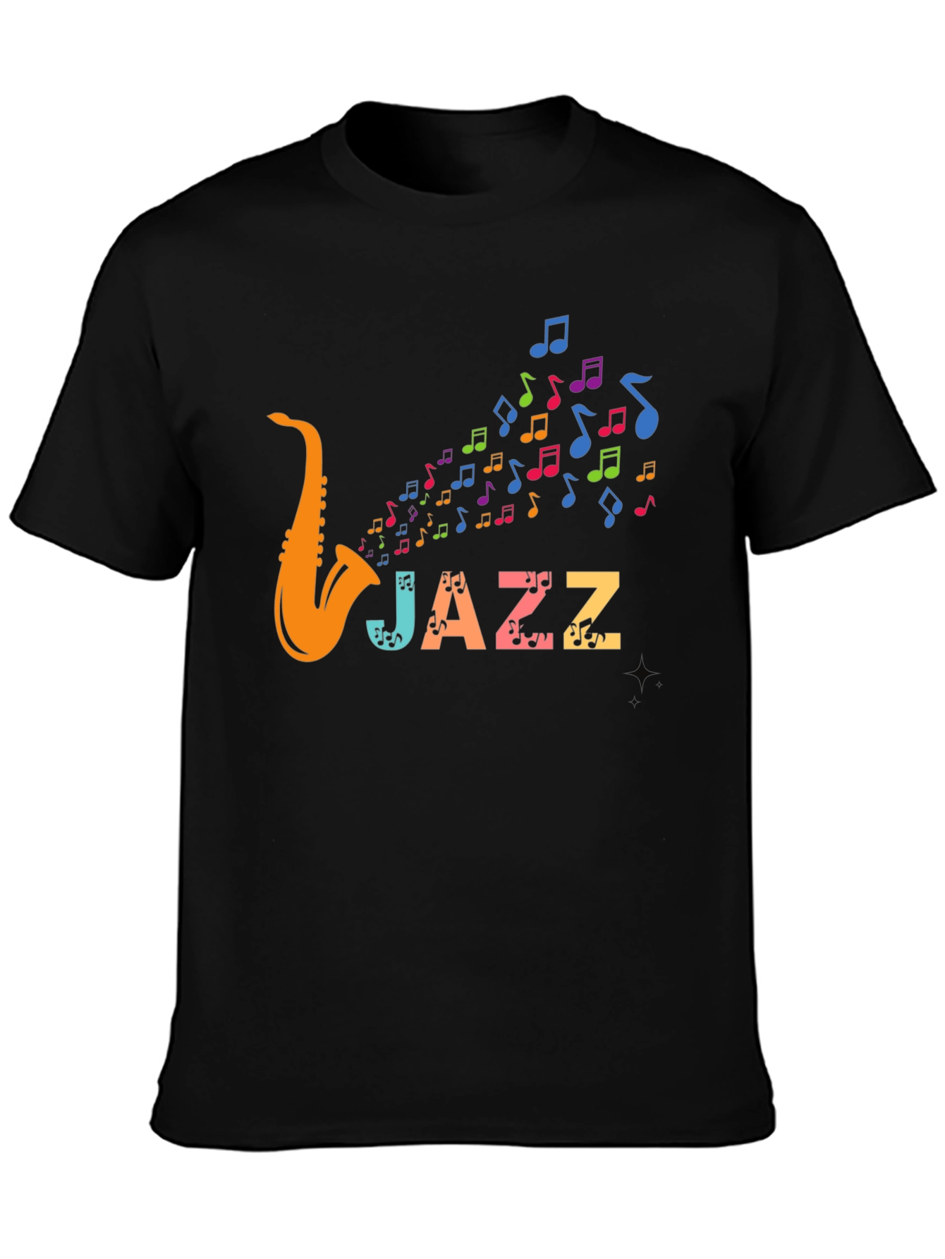 Jazz Saxophone Music T-Shirt - Colorful Design