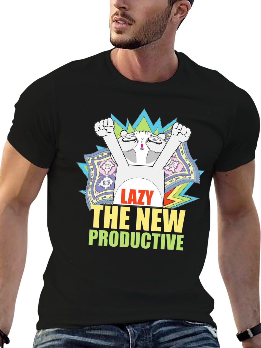 Lazy The New Productive Graphic Tee