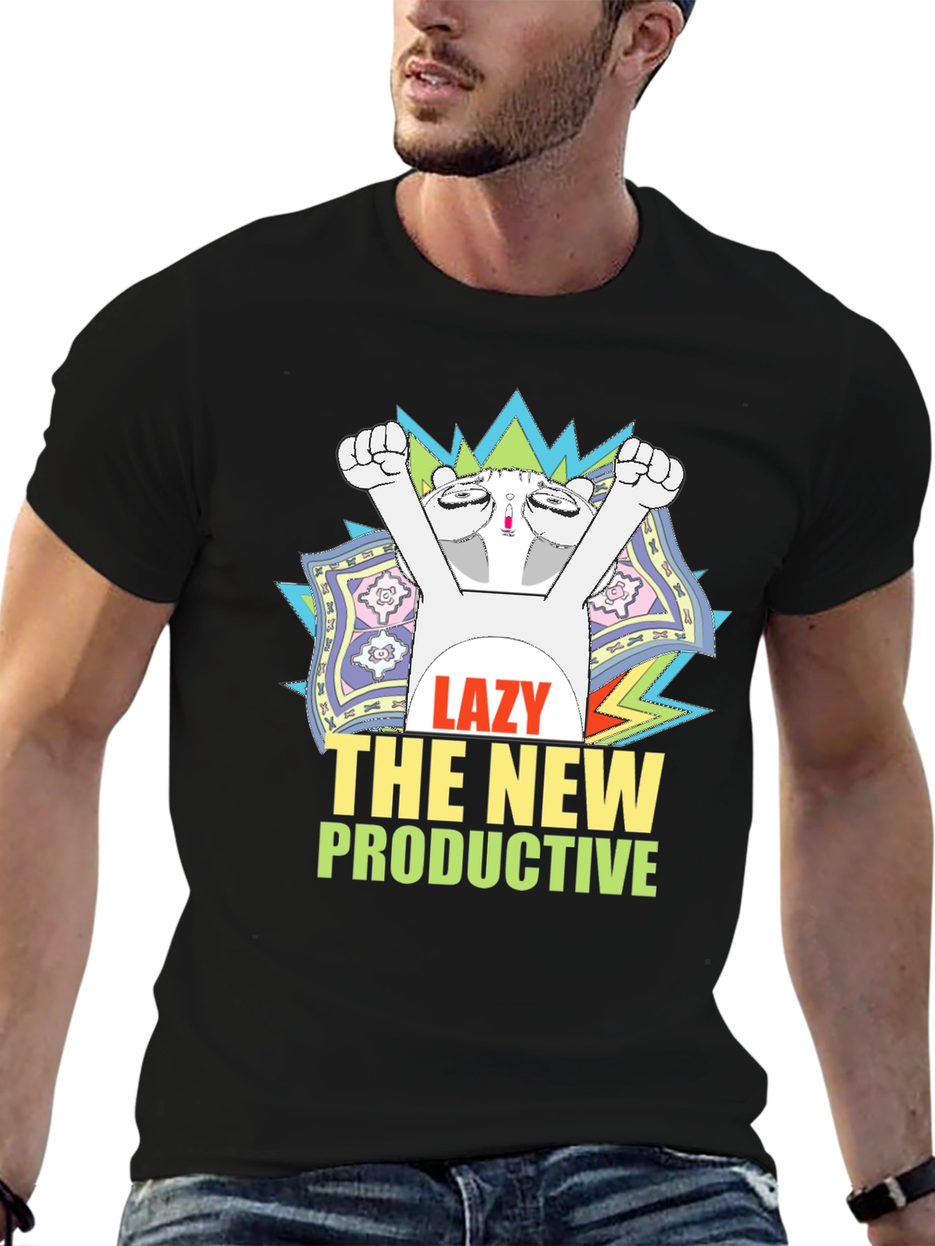 Lazy The New Productive Graphic Tee