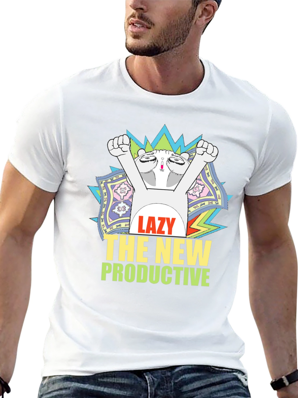 Lazy The New Productive Graphic Tee