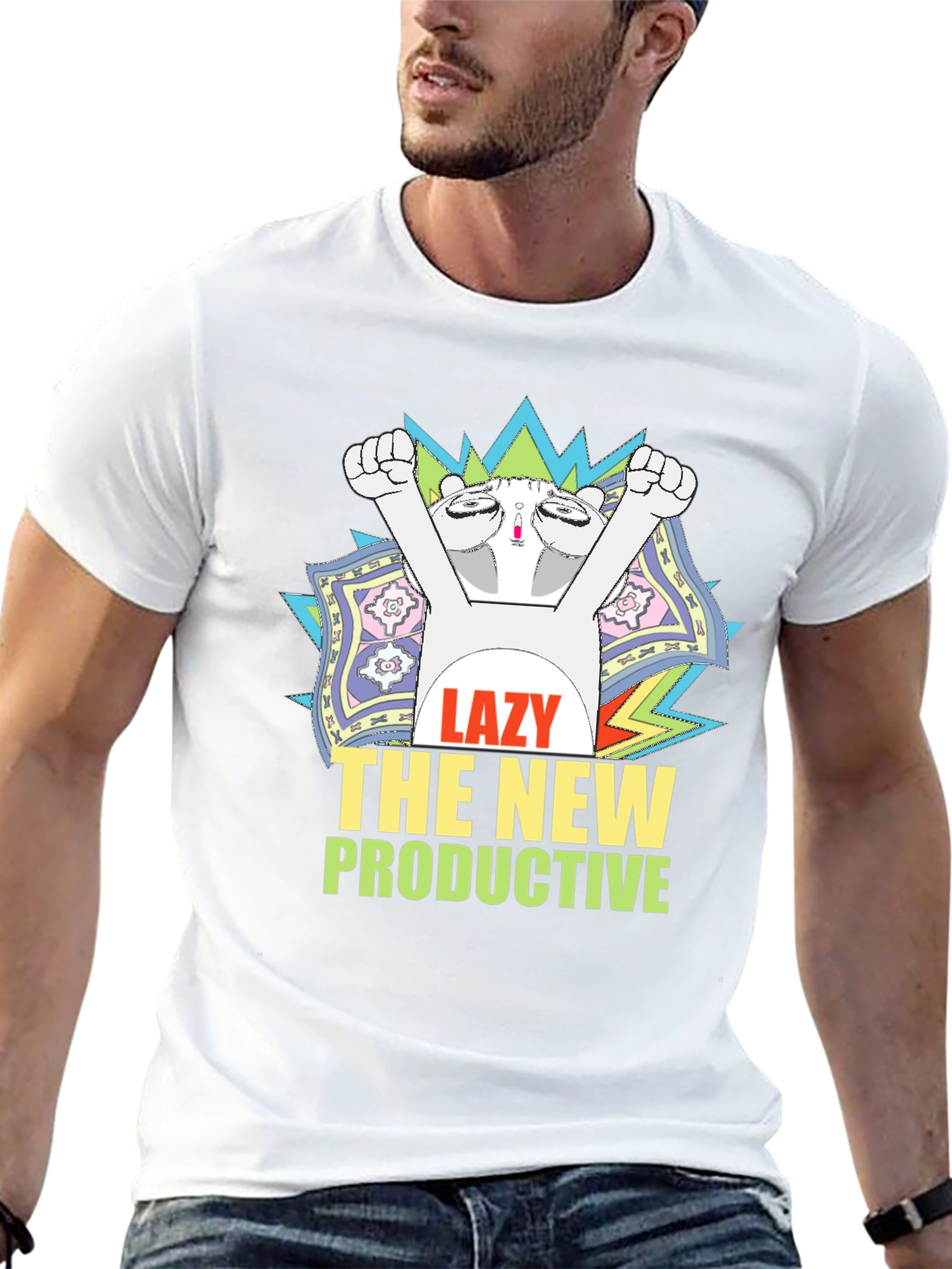 Lazy The New Productive Graphic Tee