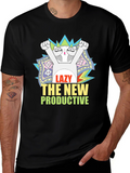 Lazy The New Productive Graphic Tee